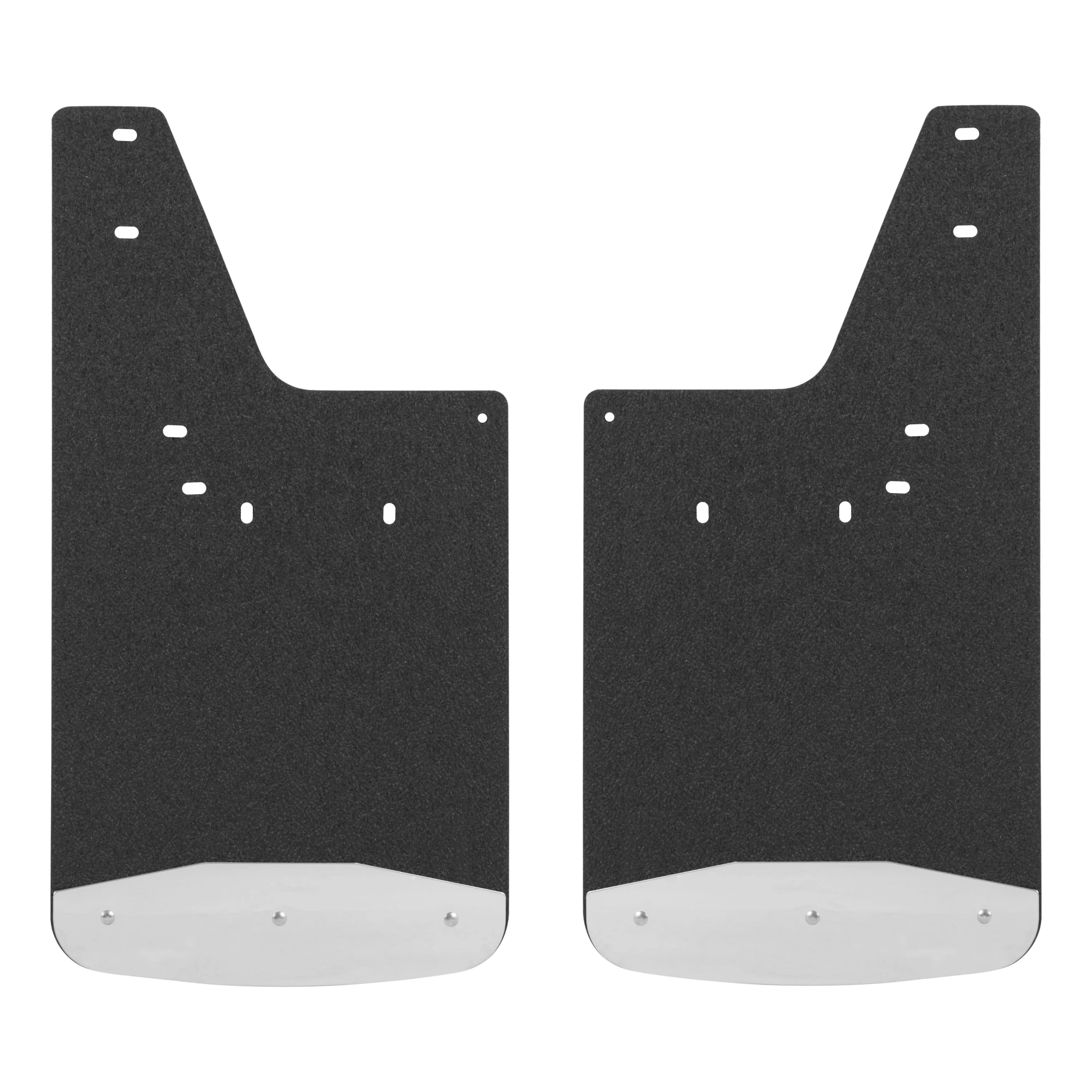 250933 - Rear 12-Inch x 23-Inch Textured Rubber Mud Guards, Select Dodge, Ram 1500, 2500, 3500, 2 Flaps - 2011-2026 Ram 2500 and more