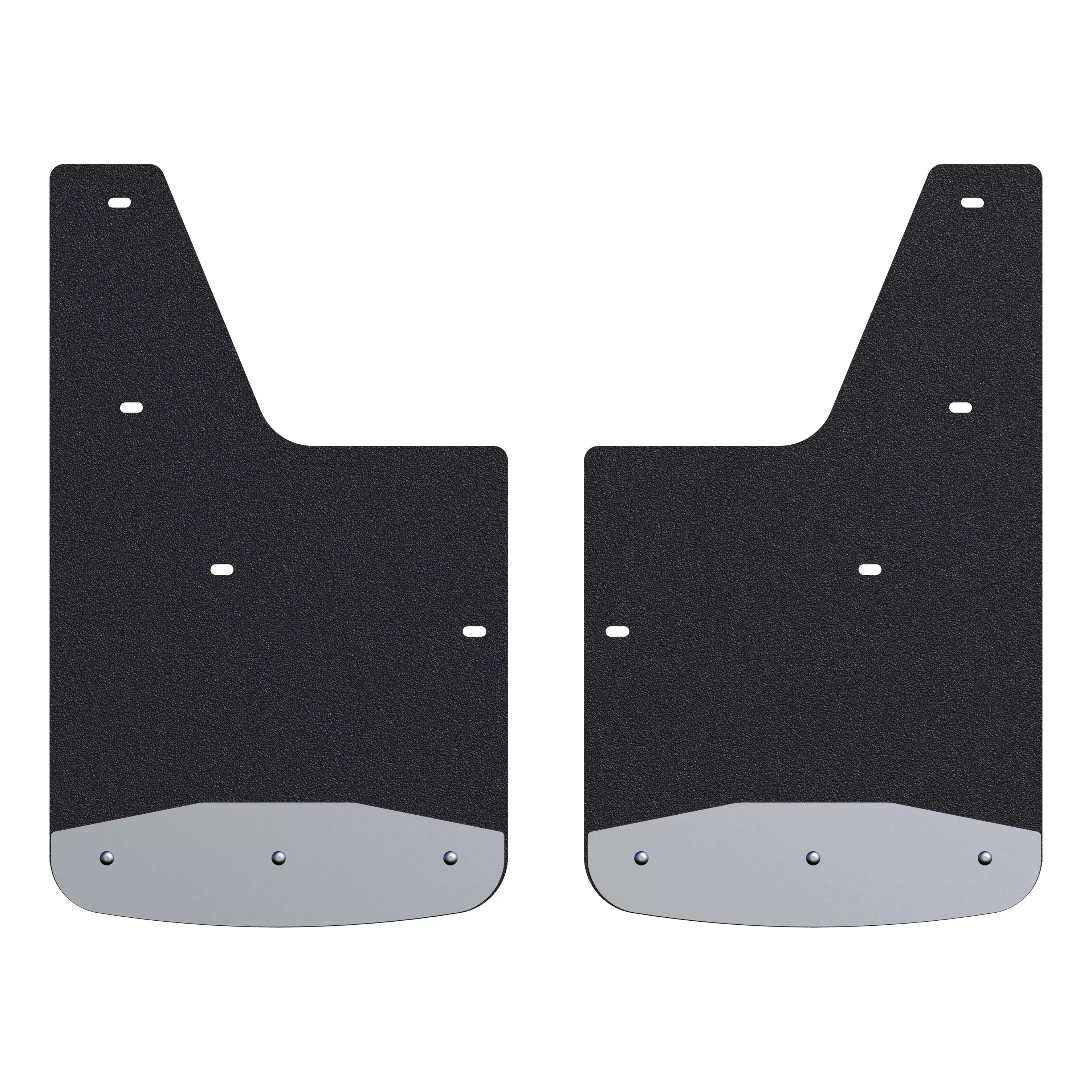 251441 - Front 12-Inch x 20-Inch Textured Rubber Mud Guards, Select Chevrolet Silverado 1500, 2 Flaps - 2019-2026 Chevrolet Silverado 1500 and more