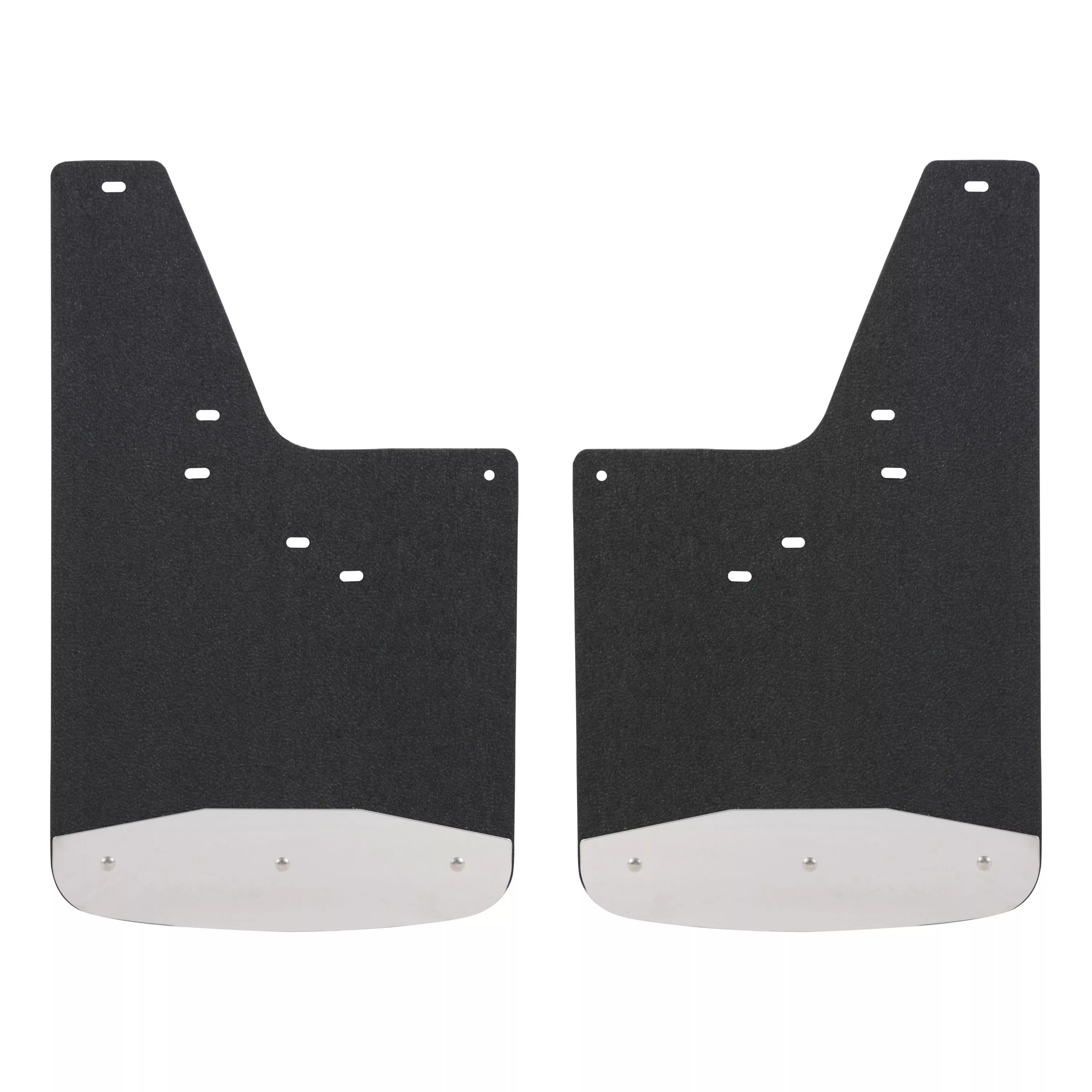 251442 - Rear 12-Inch x 20-Inch Textured Rubber Mud Guards, Select Chevrolet Silverado 1500, 2 Flaps - 2019-2026 Chevrolet Silverado 1500 and more