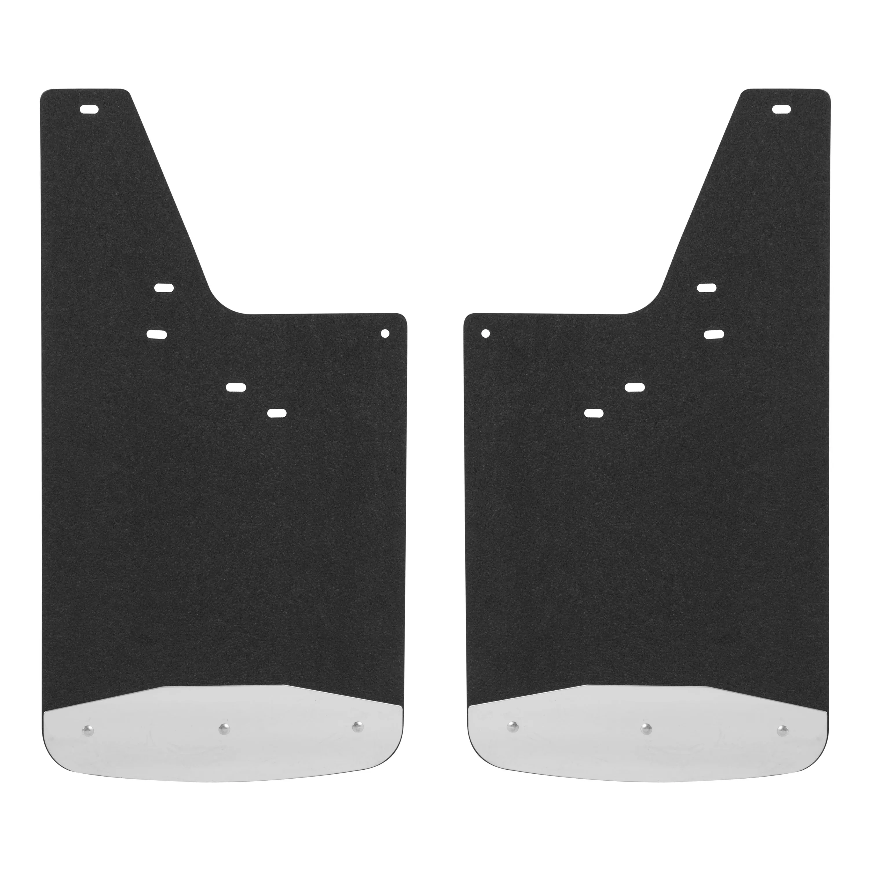 251443 - Front or Rear 12-Inch x 23-Inch Textured Rubber Mud Guards, Select Chevrolet Silverado, GMC Sierra 1500, 2500, 3500 HD, 2 Flaps - 2019 Chevrolet Silverado 1500 LD and more