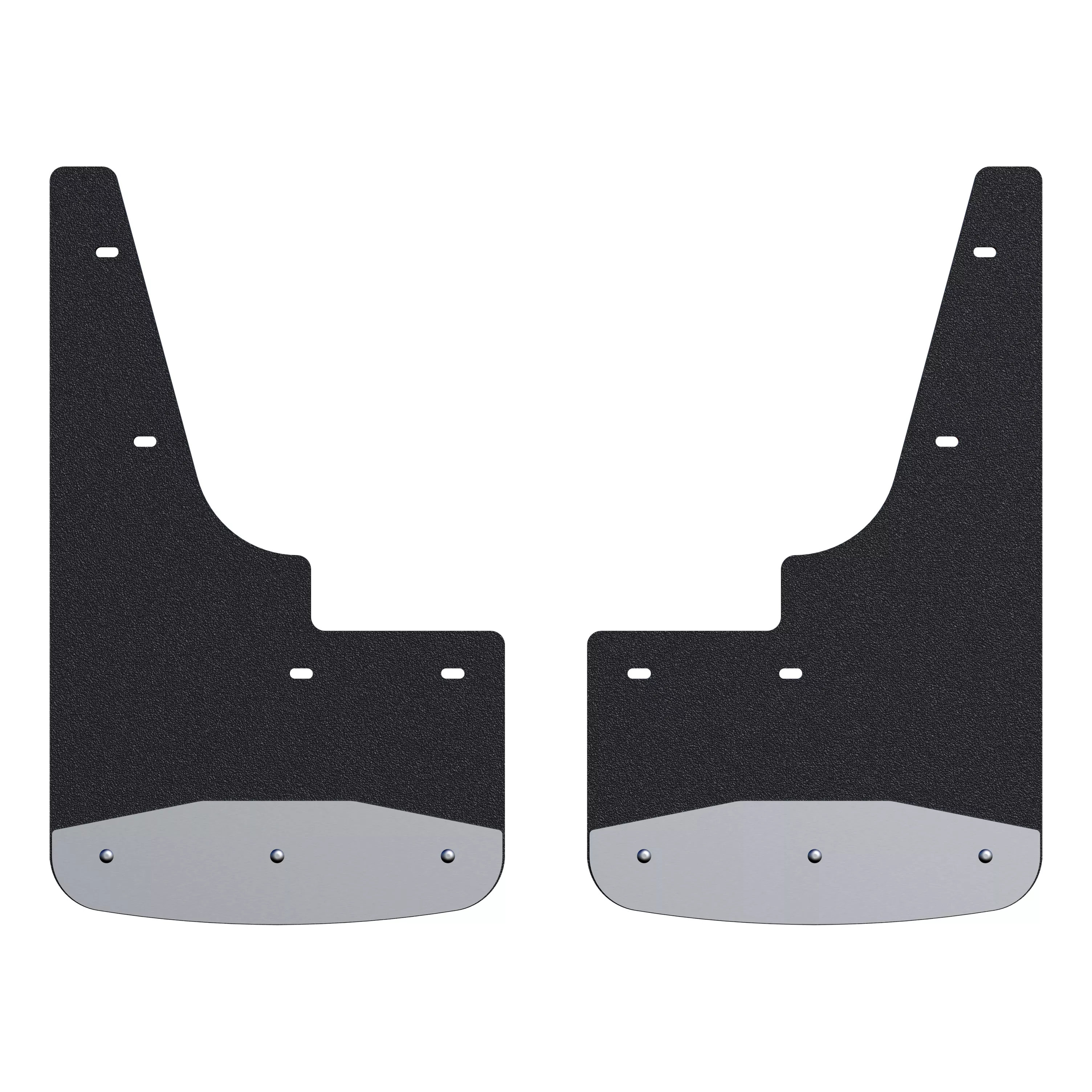251725 - Front 12-Inch x 20-Inch Textured Rubber Mud Guards, Select Ford Ranger, 2 Flaps - 2019-2023 Ford Ranger