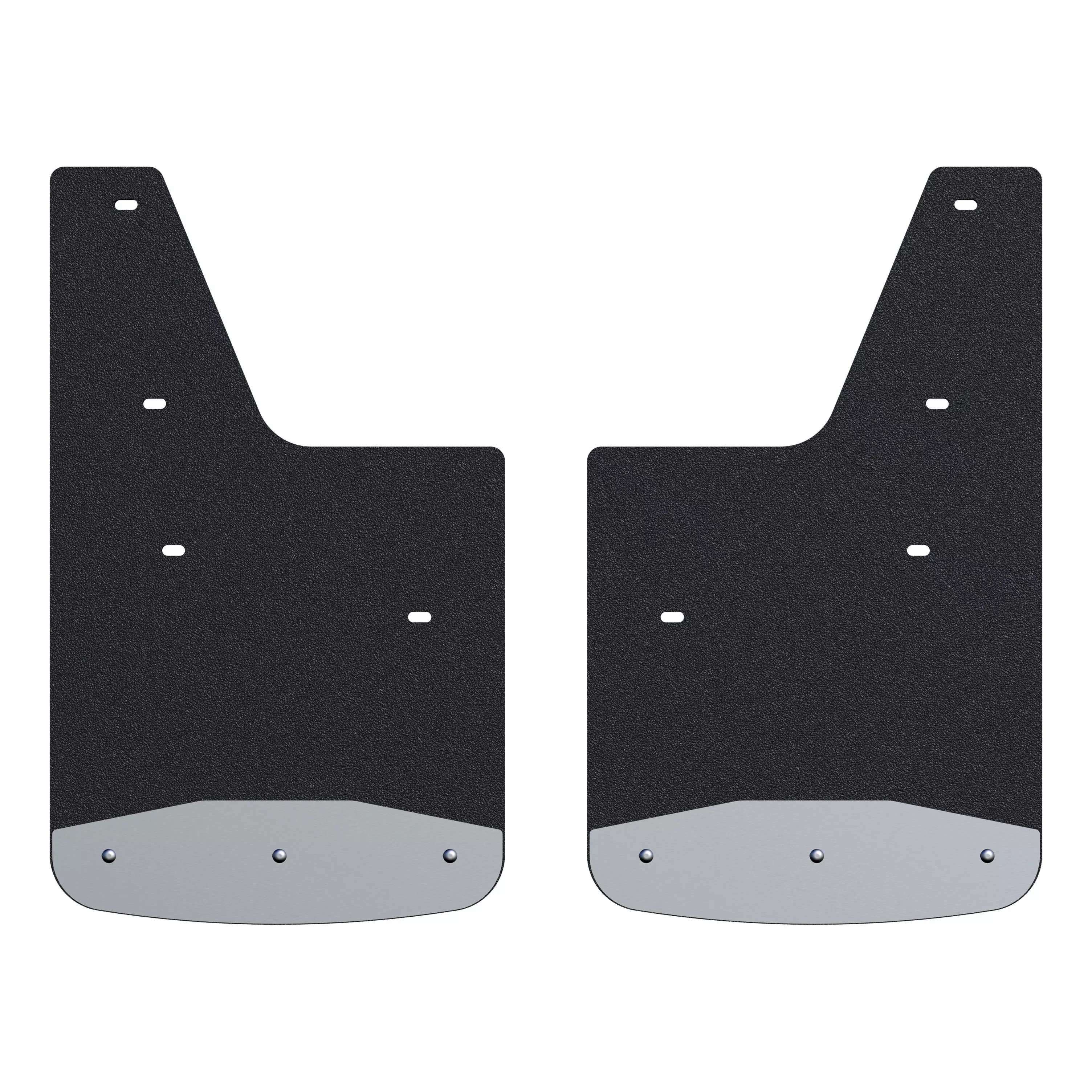 251726 - Rear 12-Inch x 20-Inch Textured Rubber Mud Guards, Select Ford Ranger, 2 Flaps - 2019-2023 Ford Ranger