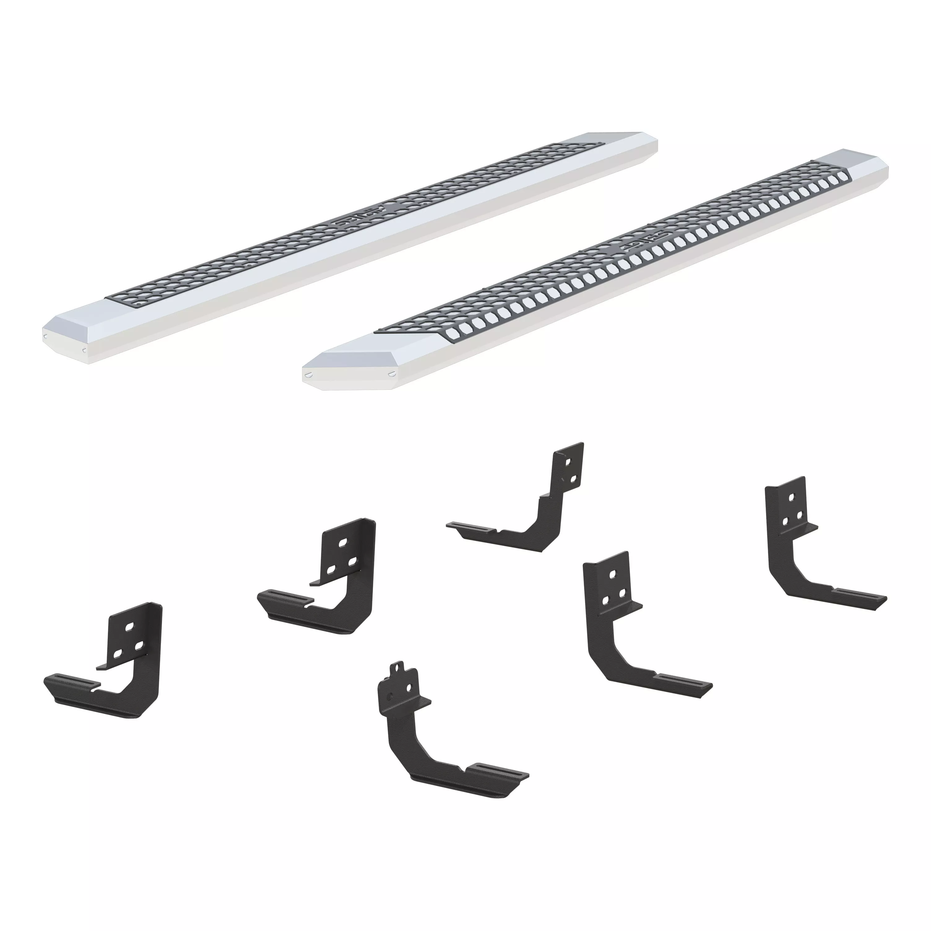 2555026 - AdvantEDGE Chrome Aluminum 91-Inch Truck Running Boards, Select Dodge, Ram 2500, 3500 - 2011-2026 Ram 2500 and more