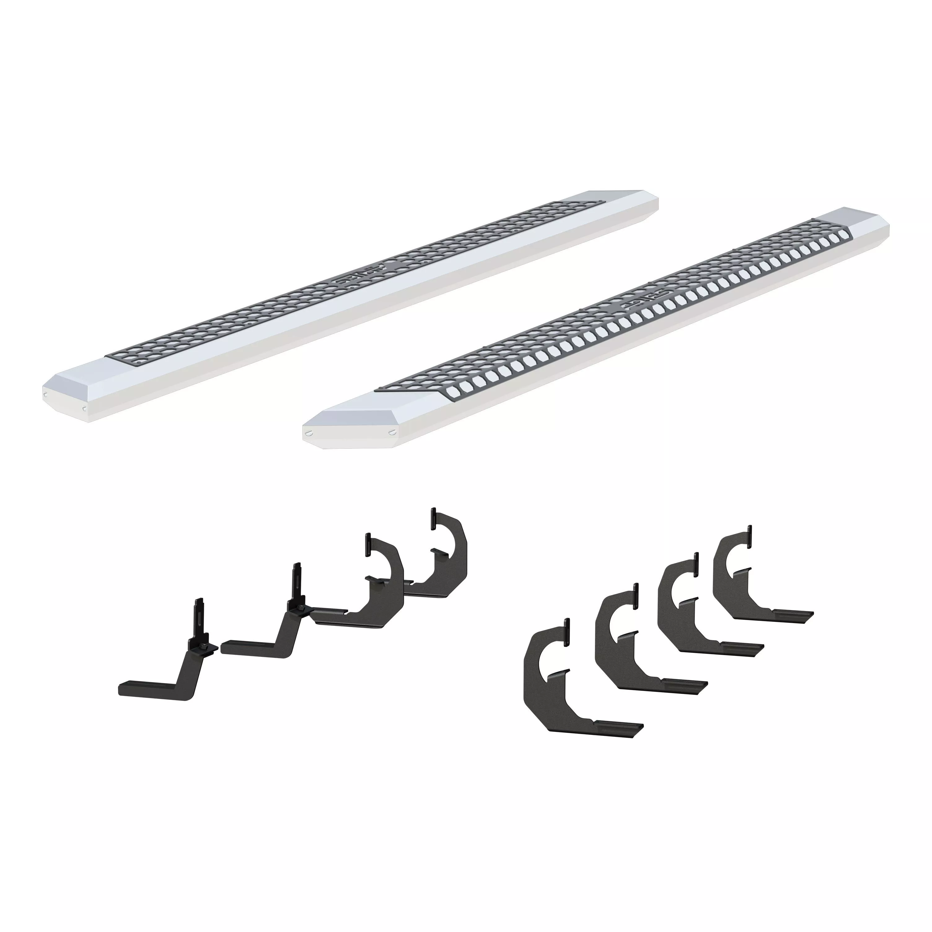 2555046 - AdvantEDGE Chrome Aluminum 91-Inch Truck Running Boards, Select Chevrolet Silverado, GMC Sierra 2500, 3500 HD - 2007-2019 Chevrolet Silverado 2500 HD and more