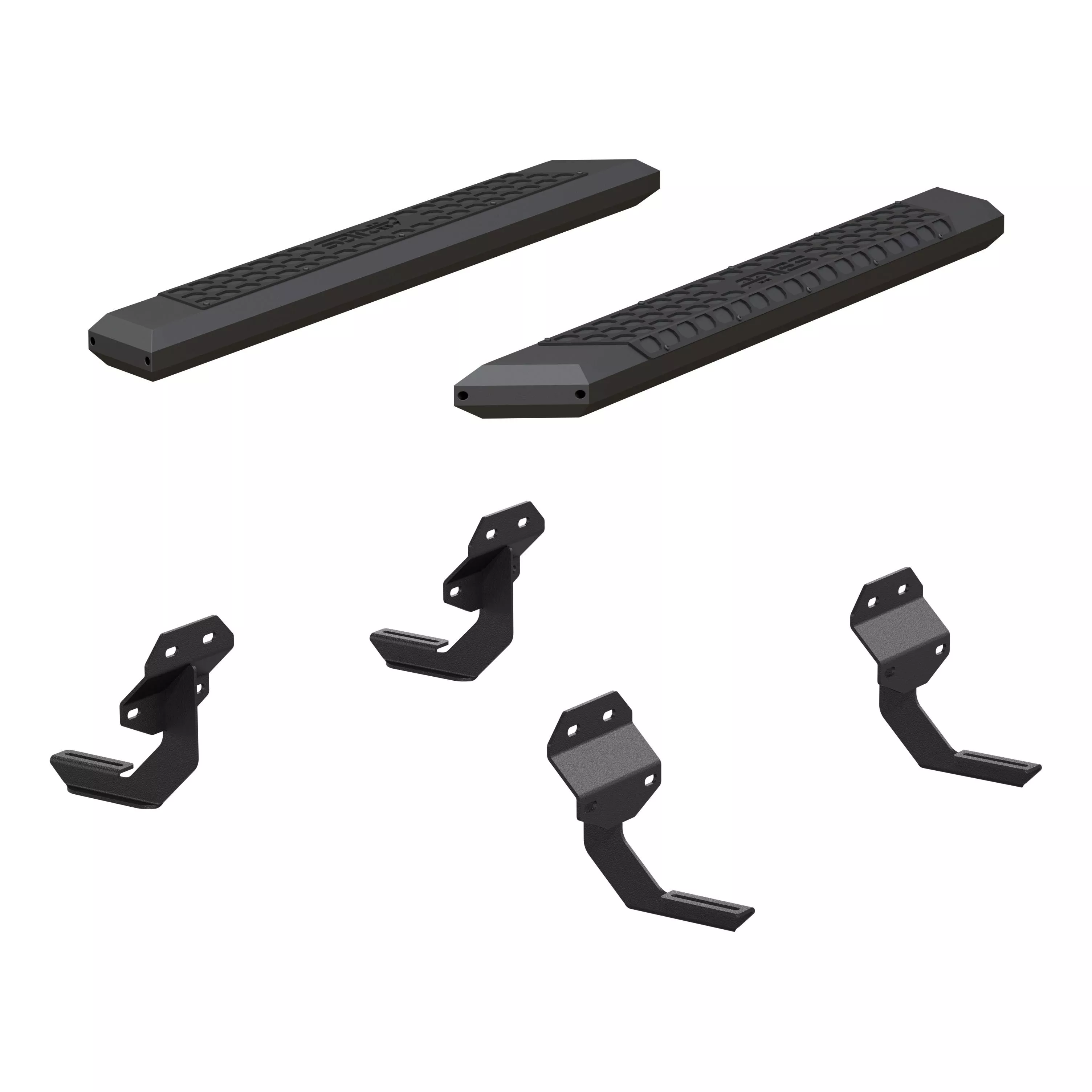 2556011 - AdvantEDGE Black Aluminum 53-Inch Truck Running Boards, Select Ford F-150, F-250, F-350 Super Duty - 2017-2027 Ford F-250 Super Duty and more