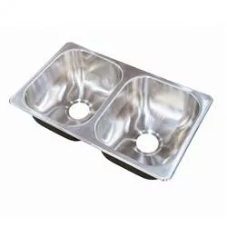 27 X 16 X 7 Double Bowl Sink
