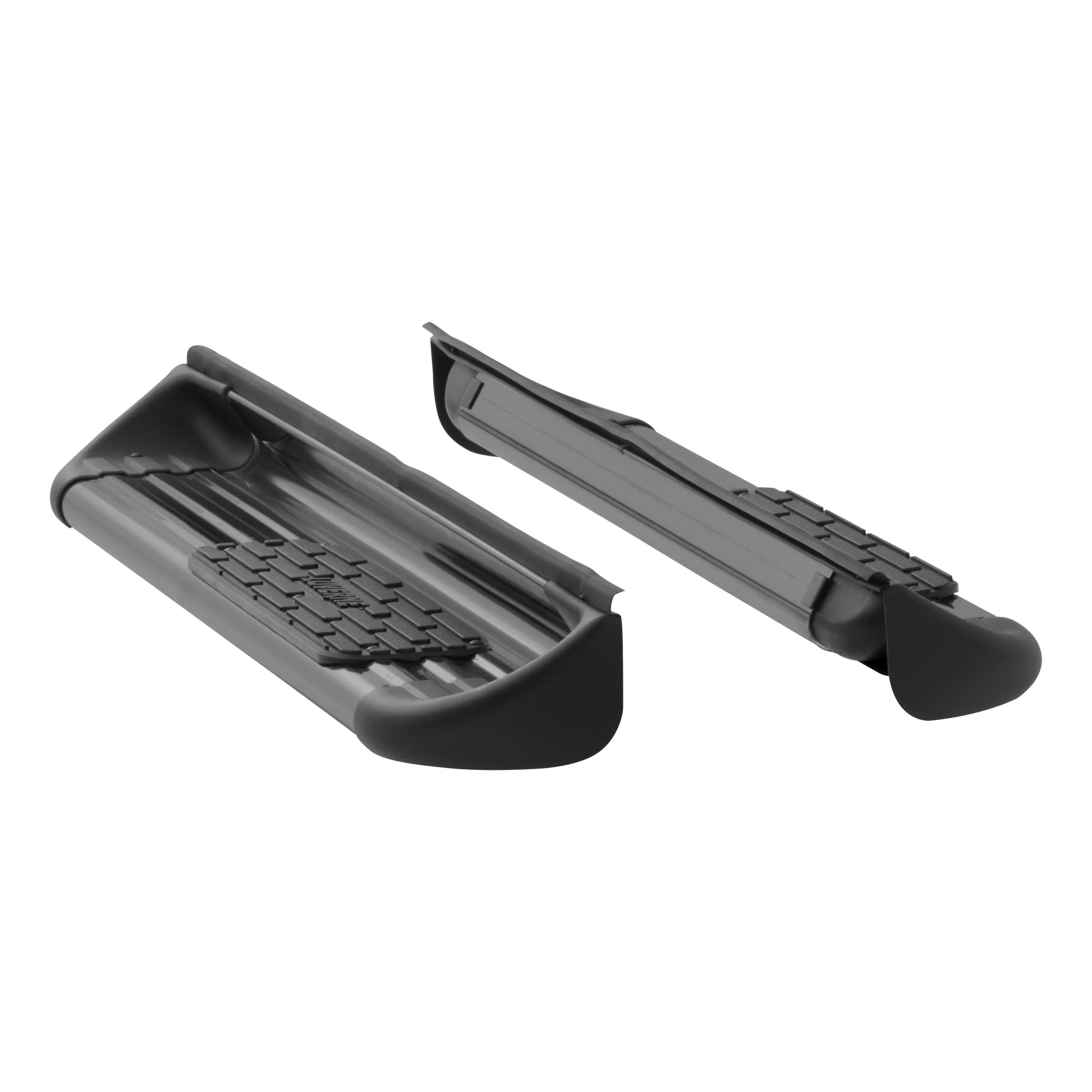 281031-571631 - Black Stainless Steel Side Entry Steps Truck Running Boards, Select Dodge, Ram 1500, Classic, 2500, 3500, 4500, 5500 Regular Cab - 2011-2026 Ram 2500 and more