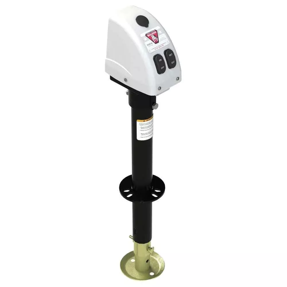 3,500lbs A-Frame RV Jack w/Powered Drive - 12V - White Cover