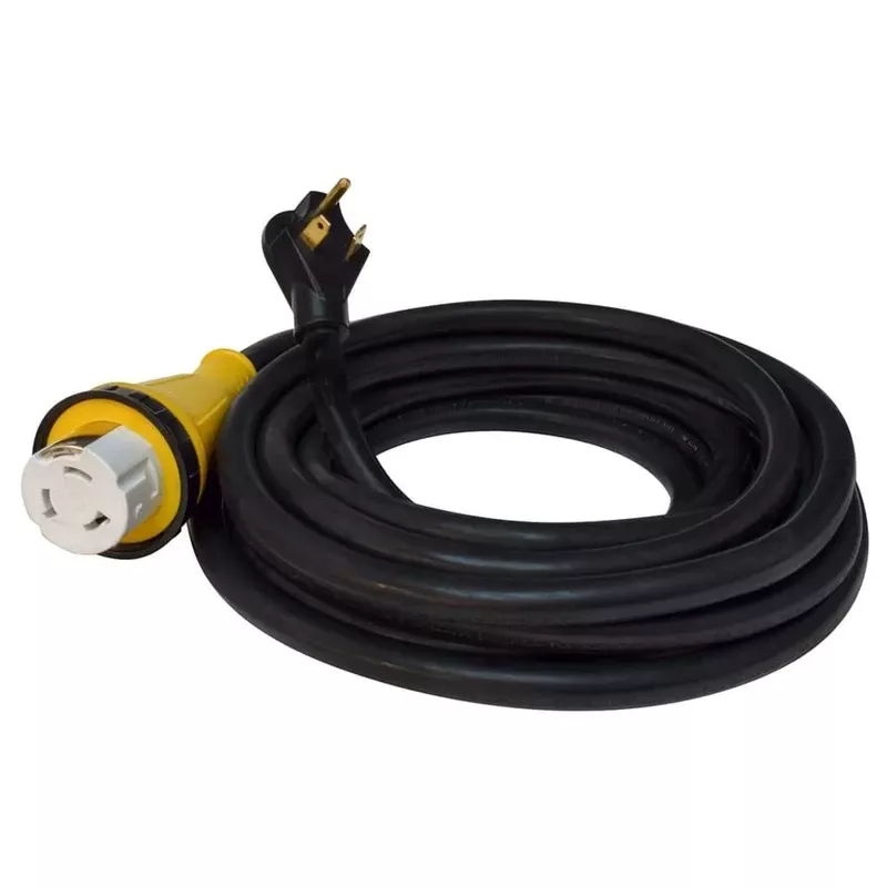 30A-M 50A-F 25' Detachable Black Bulk
