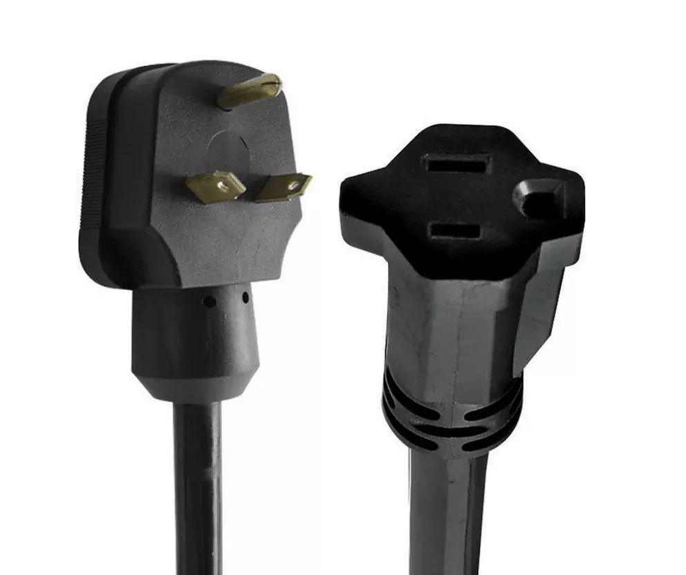 30M/15F Amp Power Cord Adapter - 12"
