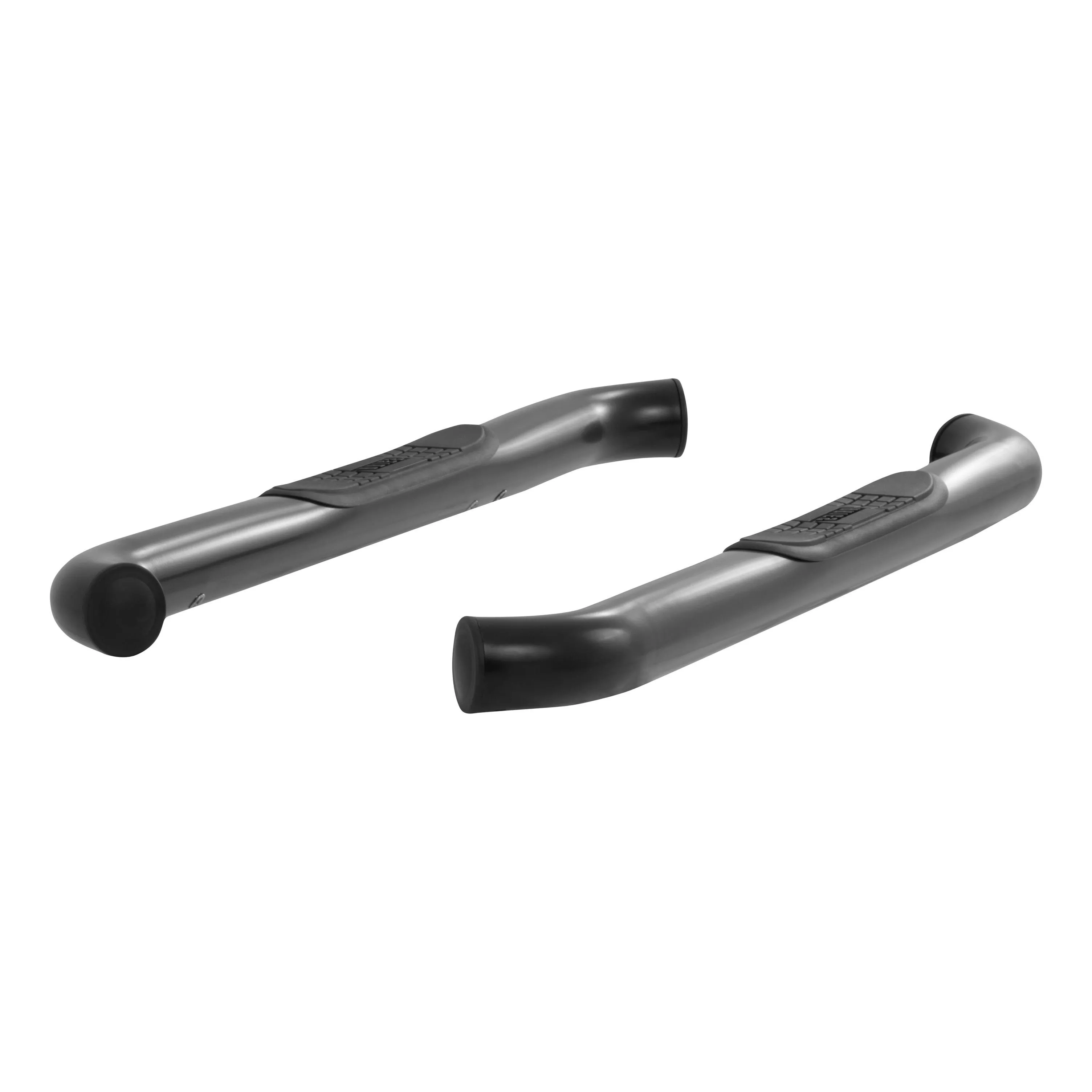 35800 - 3-Inch Round Black Steel Nerf Bars, No-Drill, Fits Select Jeep Wrangler JK - 2018 Jeep Wrangler JK, 2007-2017 Jeep Wrangler