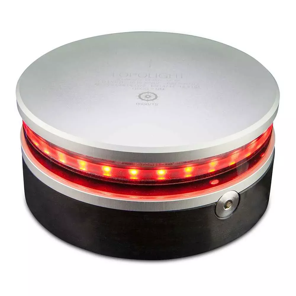 360-deg Navigation Light – 2nm f/Vessels up to 164′ (50M) – Red w/15M Cable