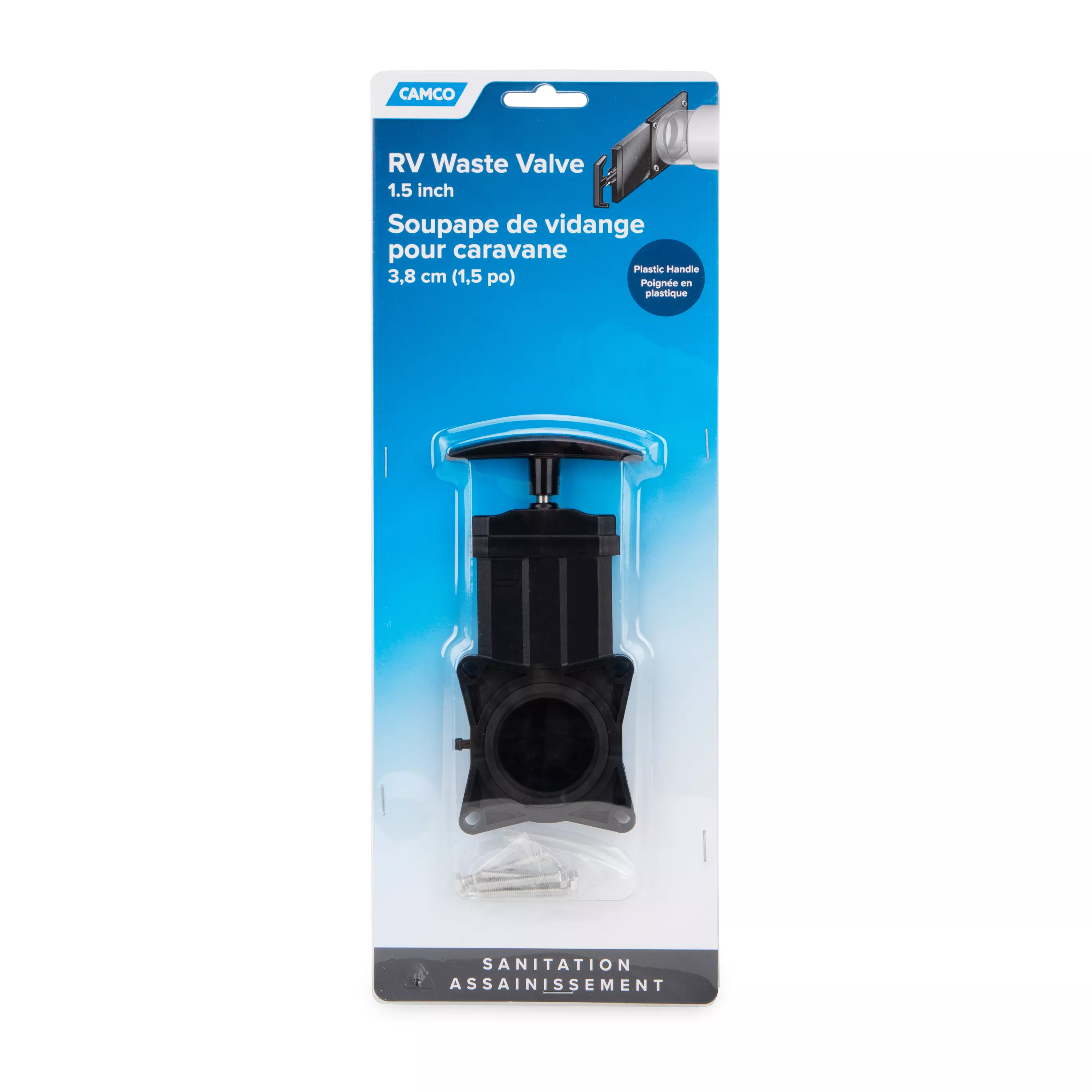 39503 - Sewer - 1-1/2" Waste Valve w/Plastic Handle (E/F)