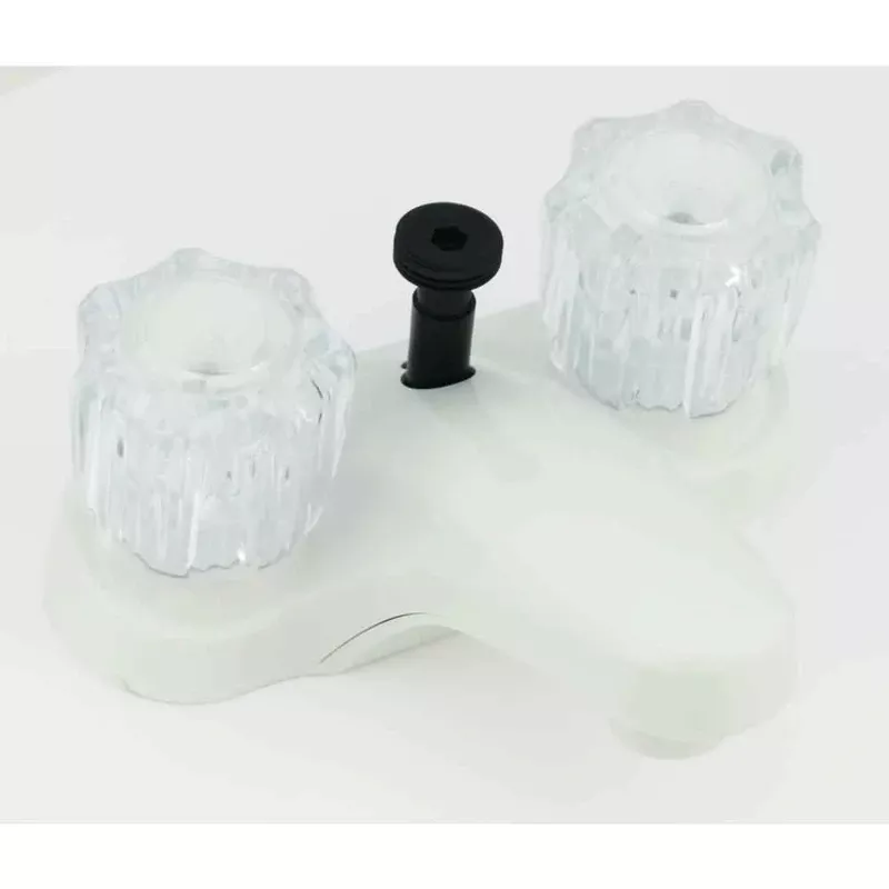 4" Lavatory Faucet Diverter w/Crystal Handles