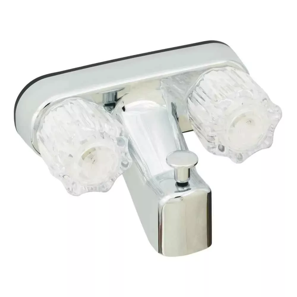 4" Tub/Shower Diverter w/Crystal Handles