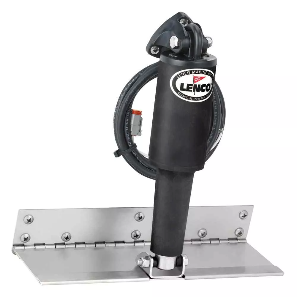 4" x 12" Limited Space Trim Tab Kit w/o Switch Kit 12V - Standard Finish - Short Actuator