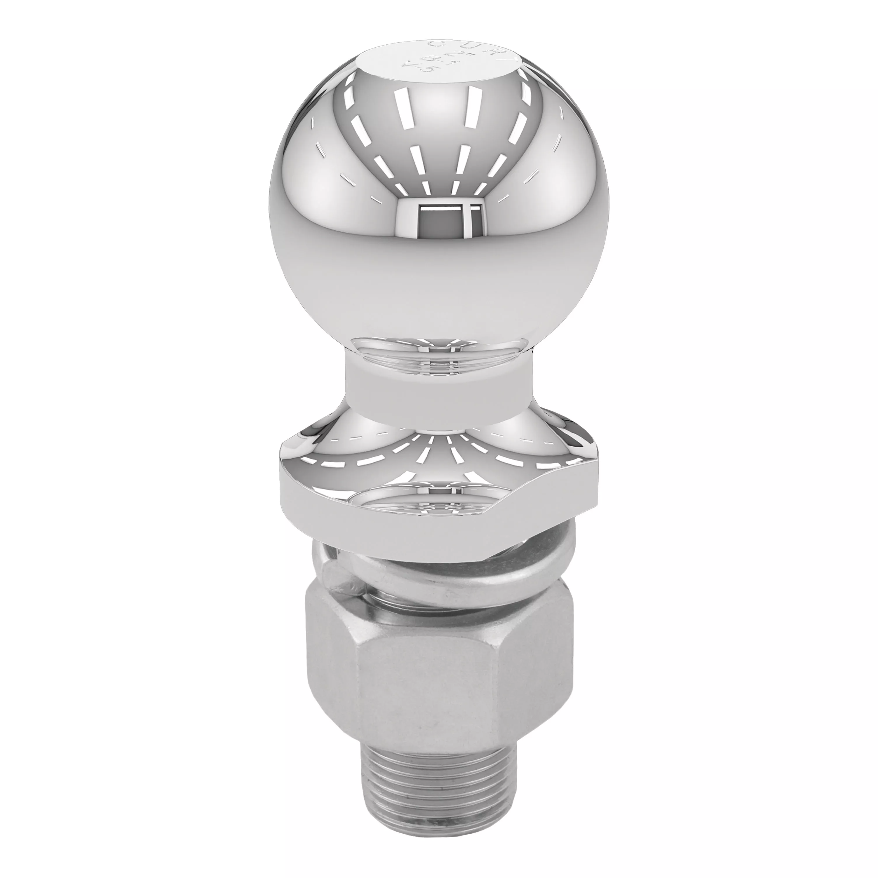 40037 - Chrome Trailer Hitch Ball, 7,500 lbs, 2-Inch Diameter, 1 x 2-1/8-Inch Shank