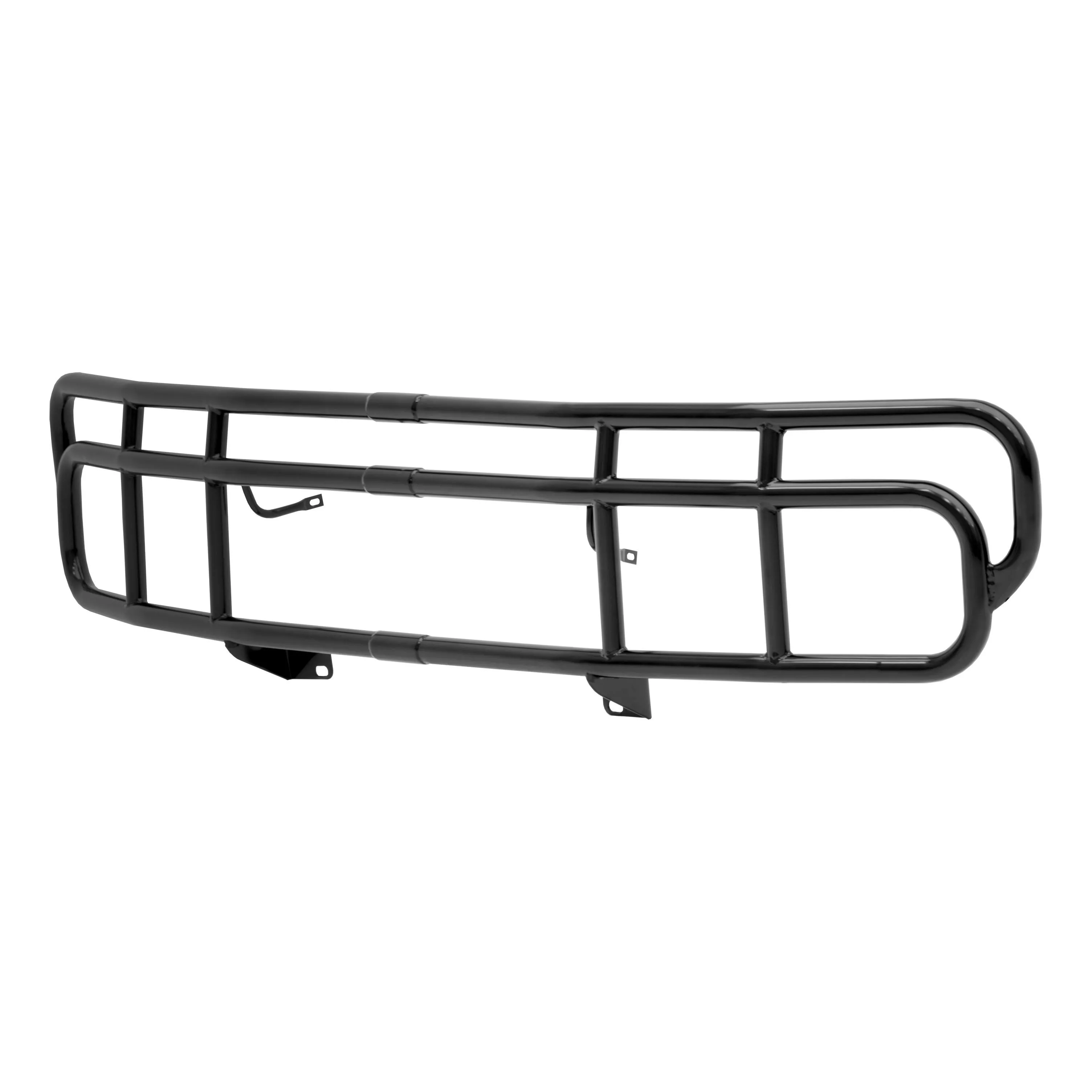 4076 - 1-1/2-Inch Black Steel Grille Guard, No-Drill, Select Hummer H2 - 2003-2009 Hummer H2
