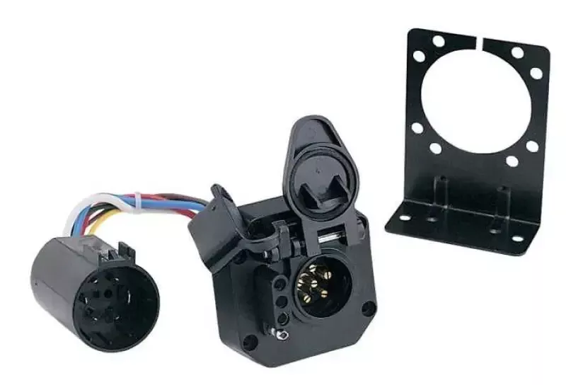 40965 Hopkins MFG Trailer Wiring Connector 6 Pole Round And 4 Wire