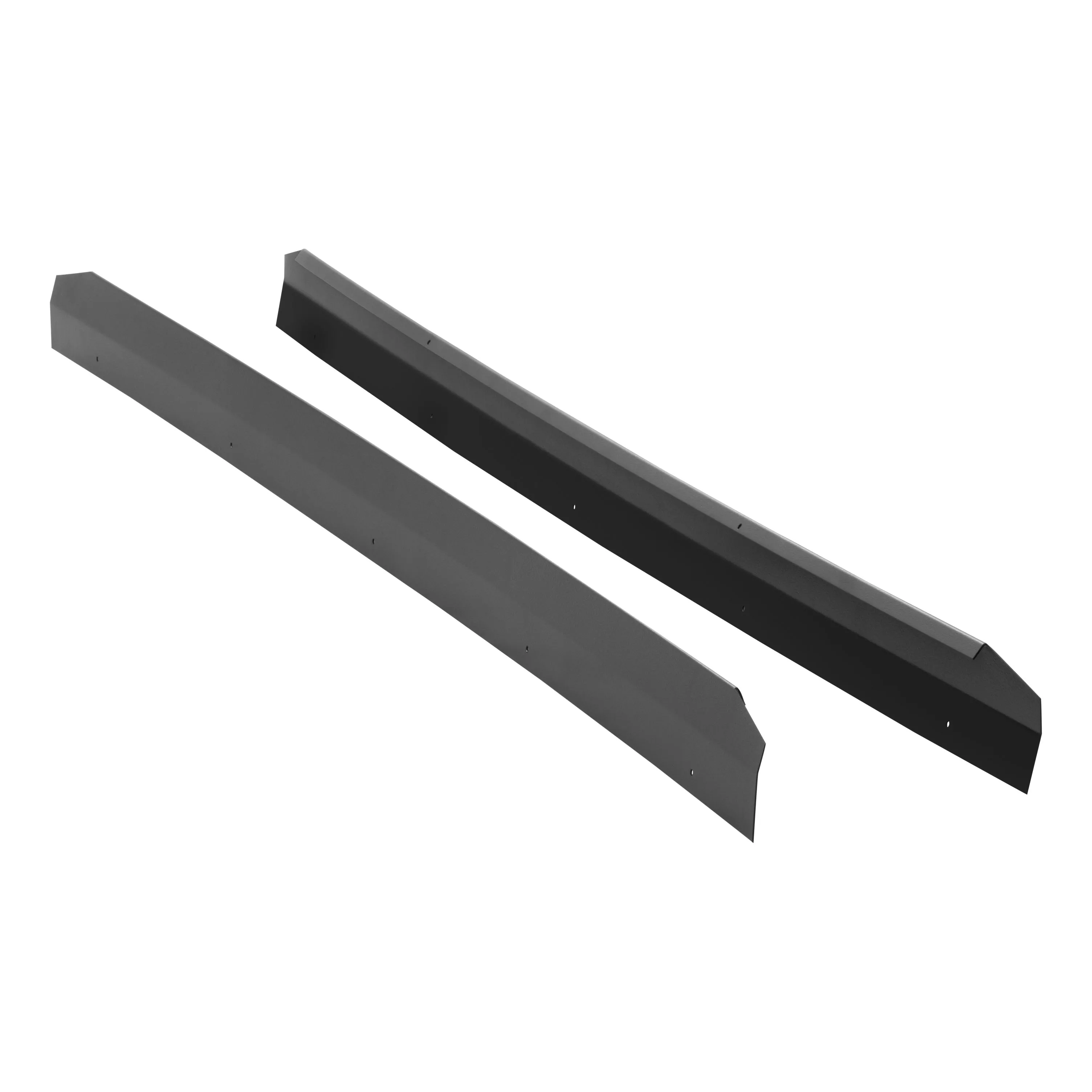 410088 - Grip Step 85-Inch Black Aluminum Running Board Backsplashes, 2-Pack