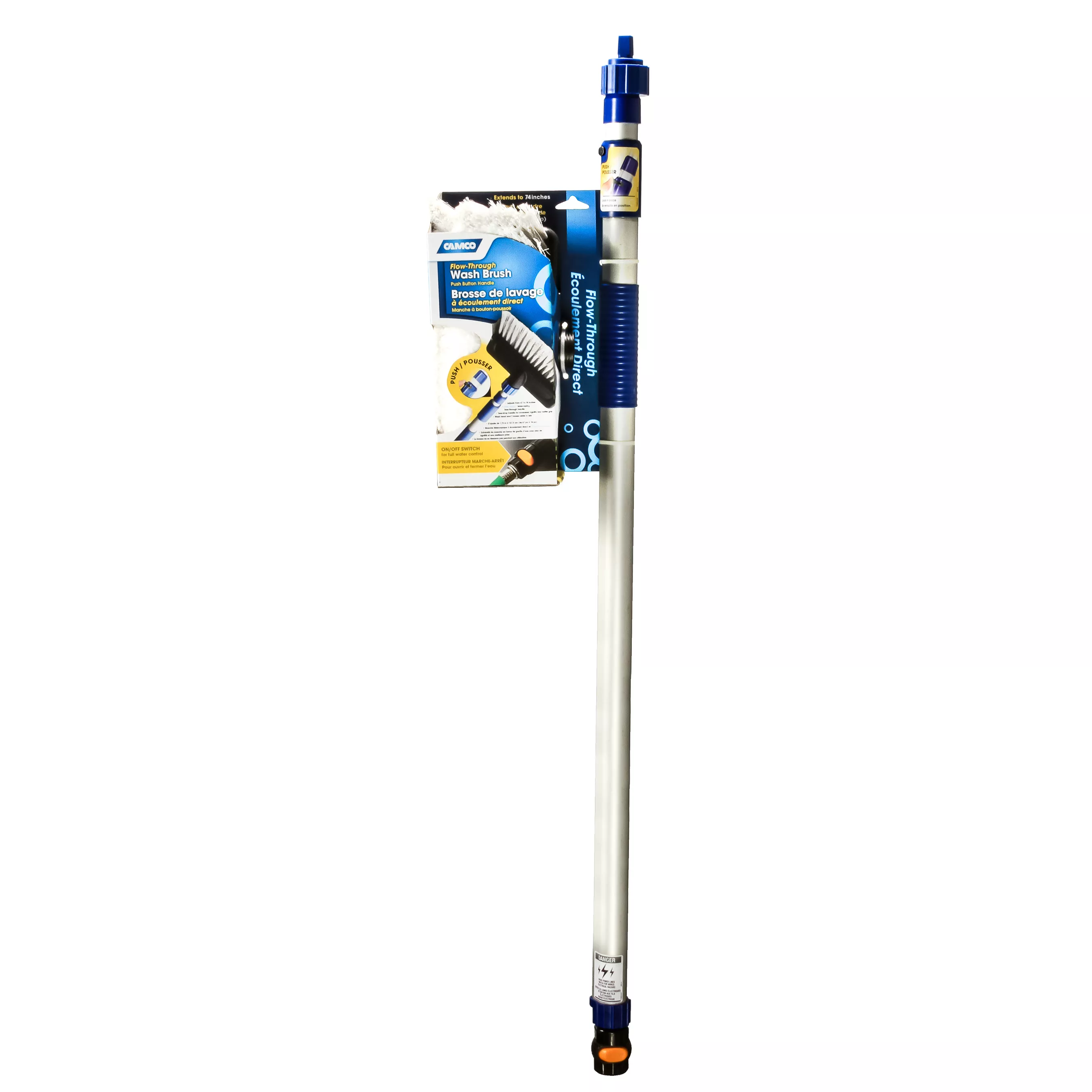 41960 - Flow Through Wash Brush w/Push Button Handle (Eng/Fr)