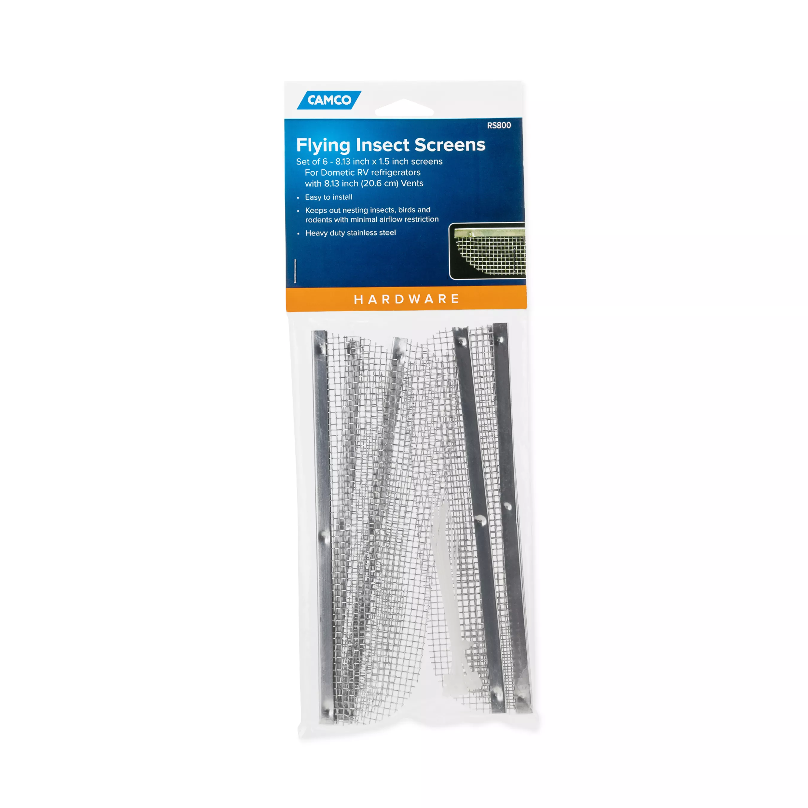 42154 - Flying Insect Screen-RS800, Dometic Refrig 8.13", 6pk Bagged