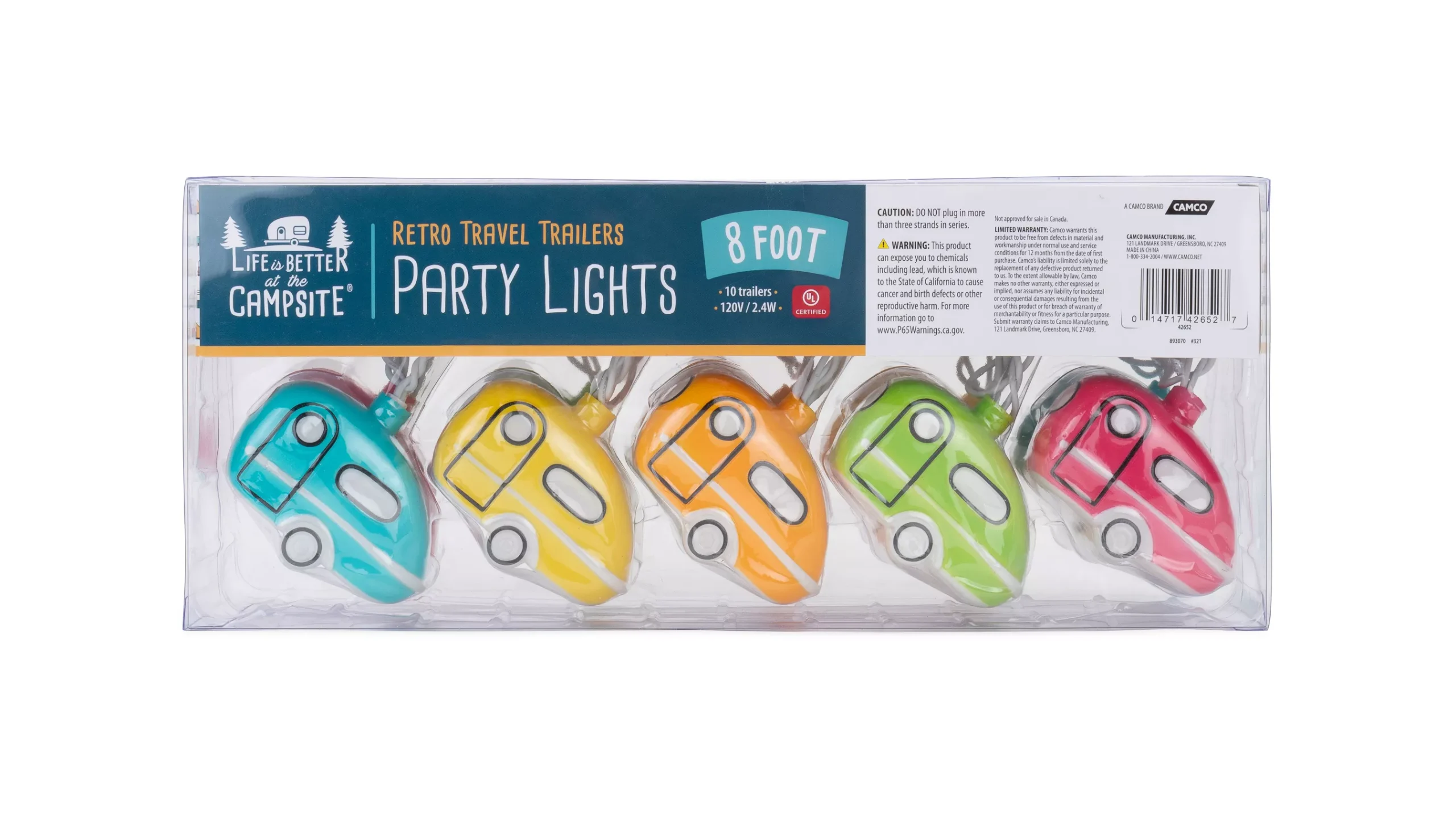 42652 - LIBATC - LED Party Lights - Retro Travel Trailer