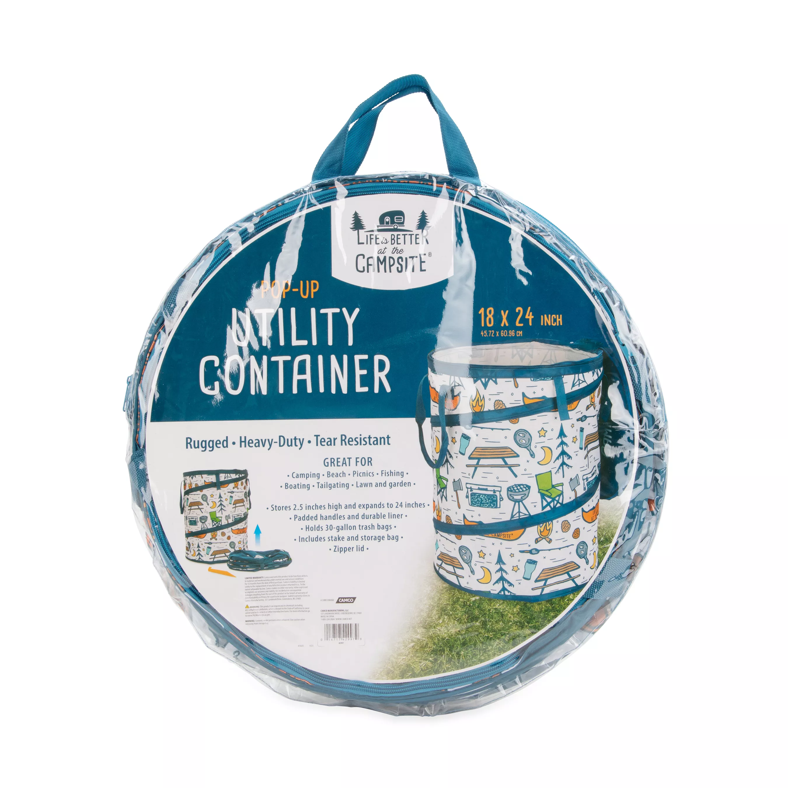 42997 - LIBATC, Pop-Up Utility Container 18" x 24", Campsite