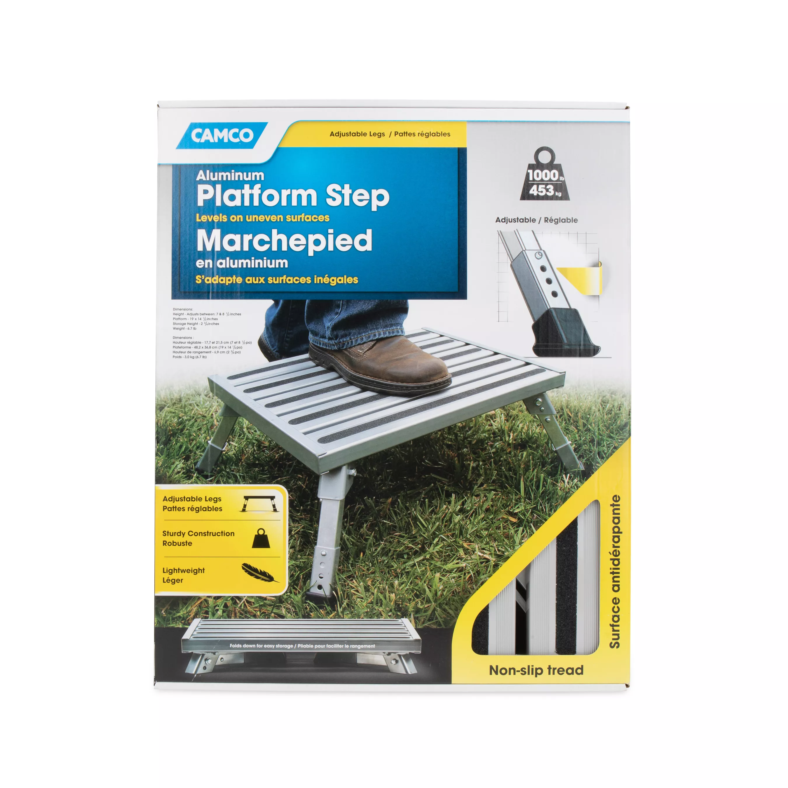 43676 - Adjustable Height Aluminum Platform Step