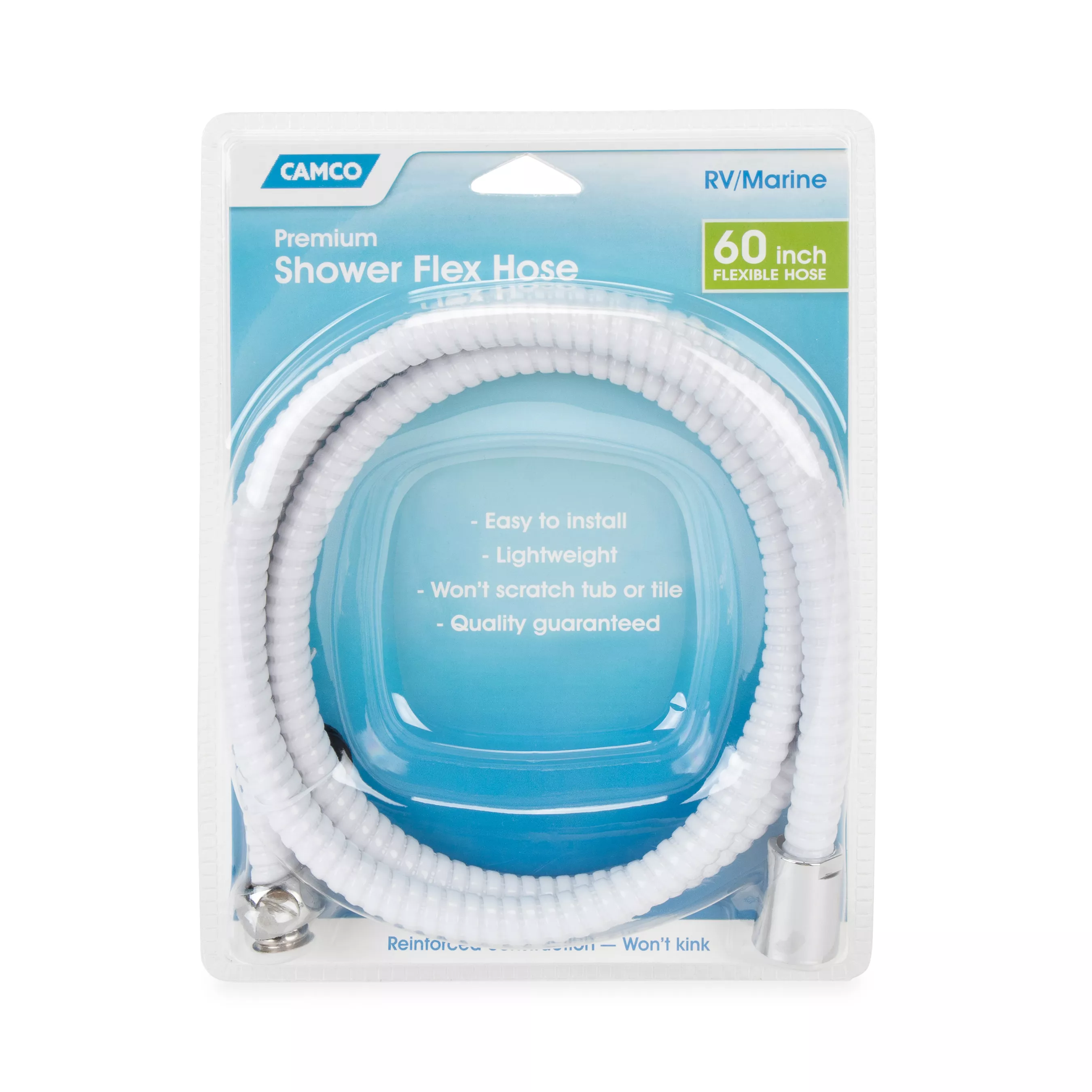 43717 - White Shower Head Hose 60"
