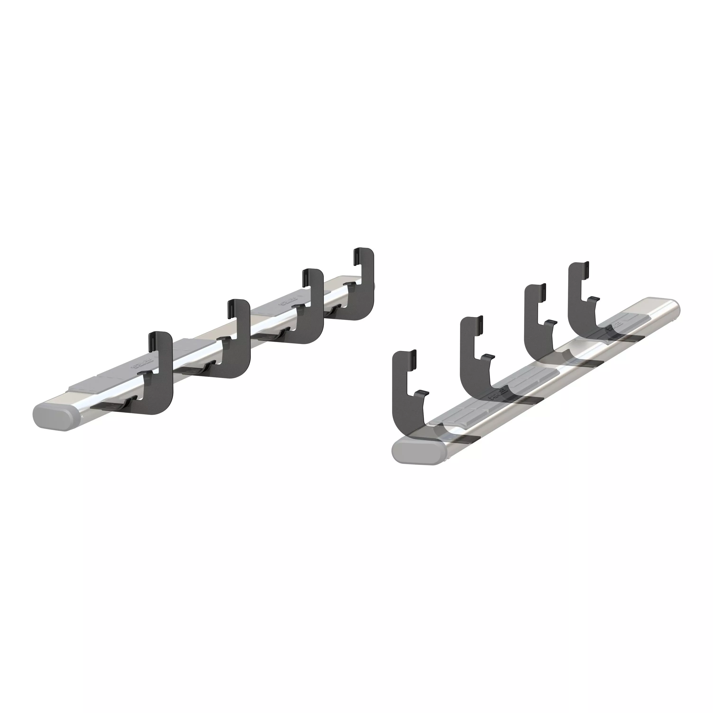 4499 - Mounting Brackets for 6" Oval Side Bars - 2019-2026 Chevrolet Silverado 1500, 2020-2026 Chevrolet Silverado 2500 HD and more