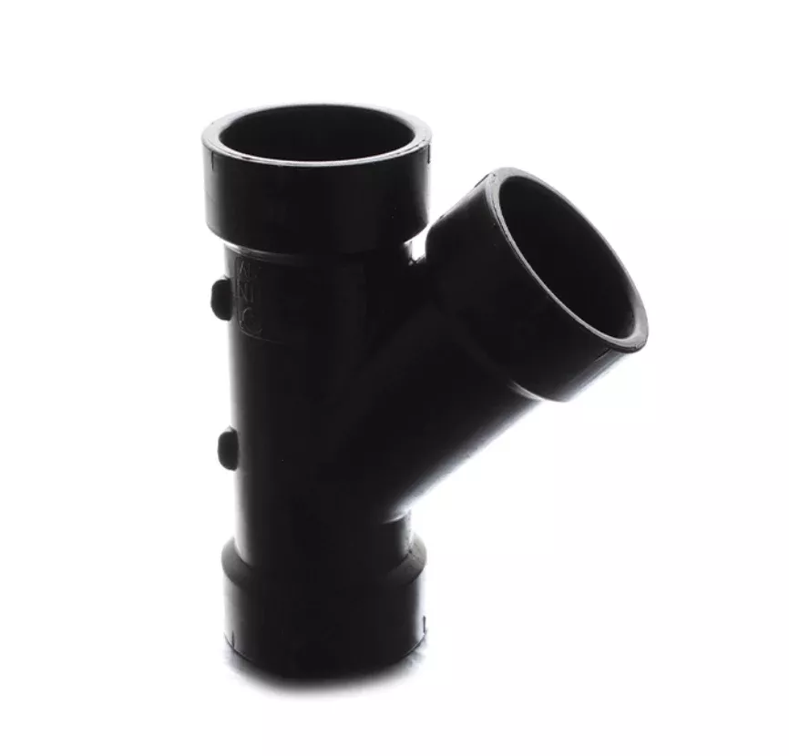 45 Degree Wye ABS Waste Valve Fitting - 1.5" x 3