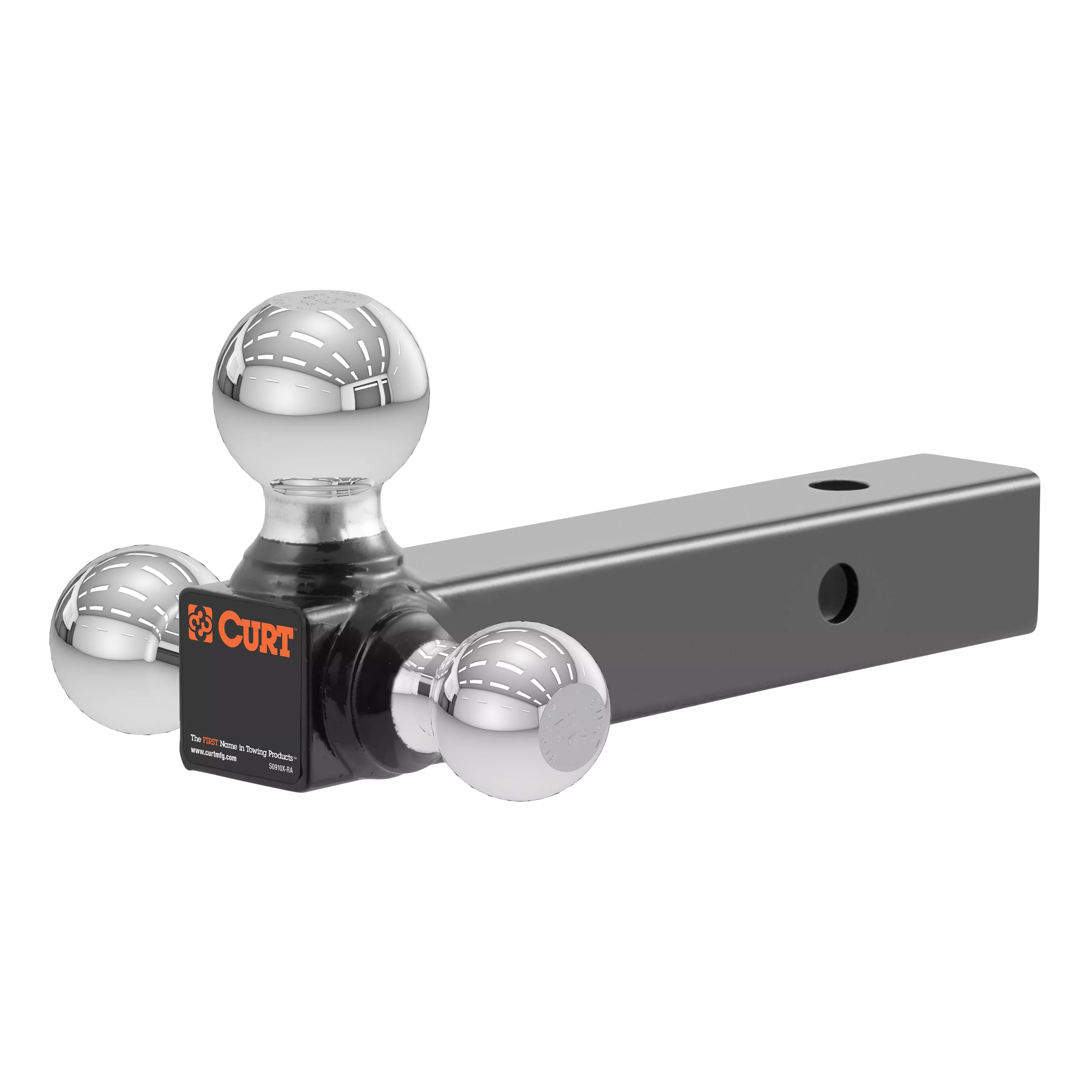 45001 - Multi-Ball Trailer Hitch Ball Mount, 1-7/8, 2, 2-5/16-Inch Balls, Fits 2-Inch Receiver, 10,000 lbs