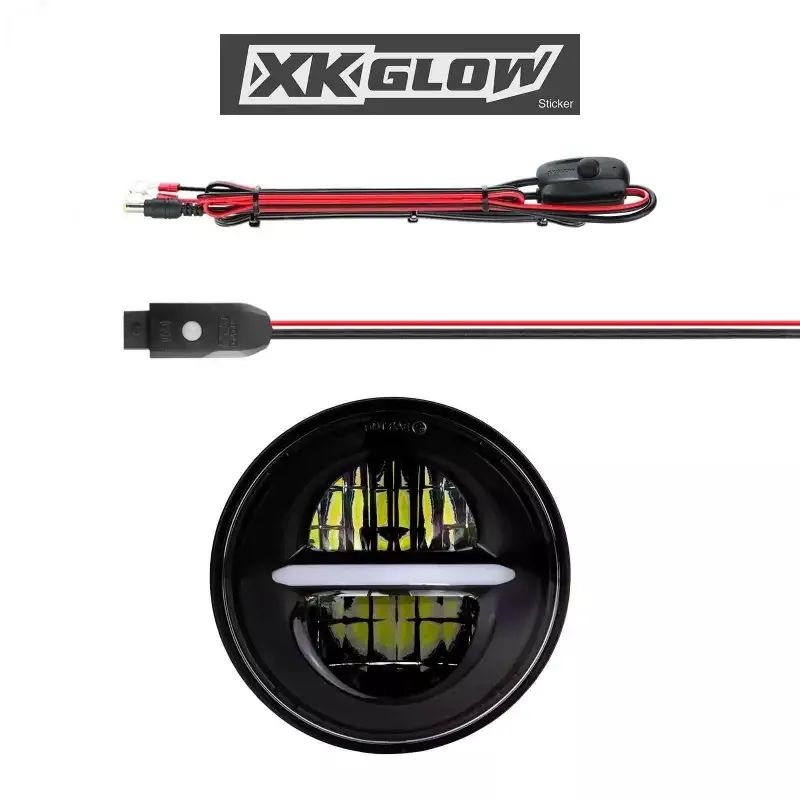 5.75 ” Xkchrome Headlight Black Bezel
