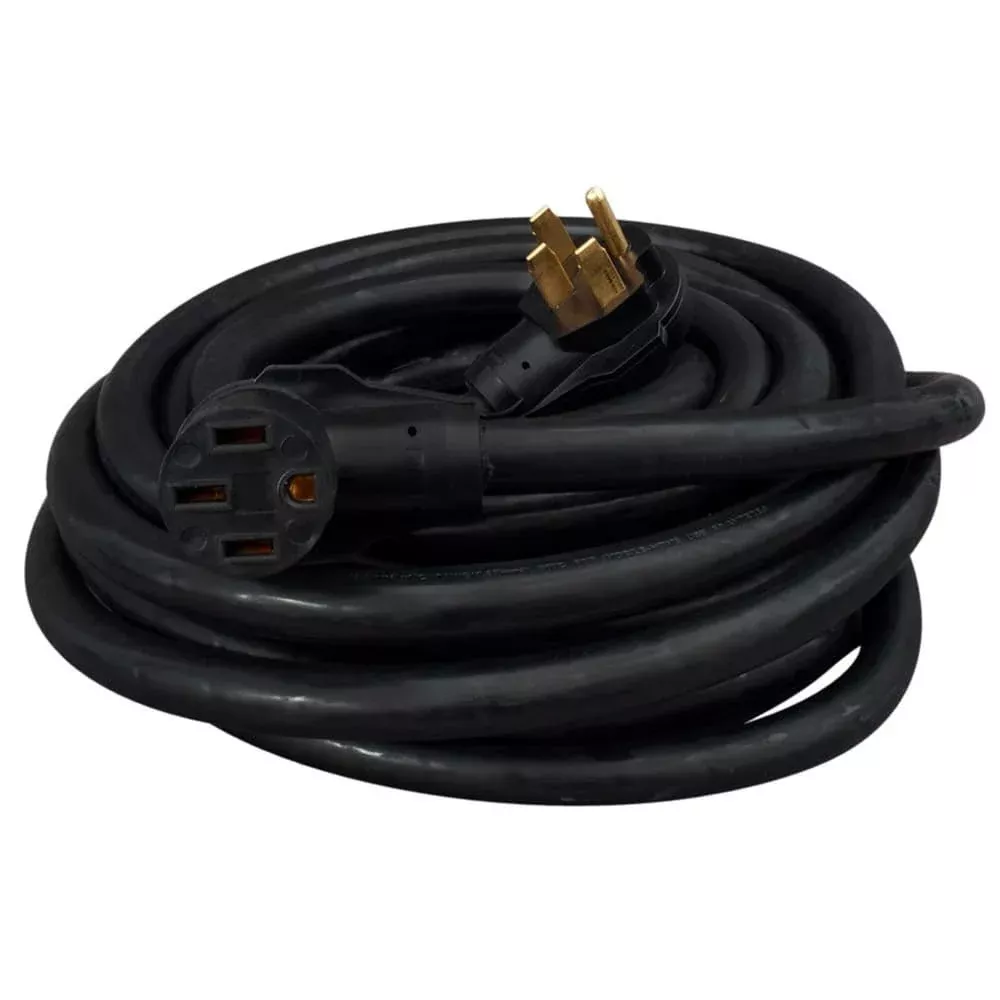 50A 50' Extension Cord Black Bulk