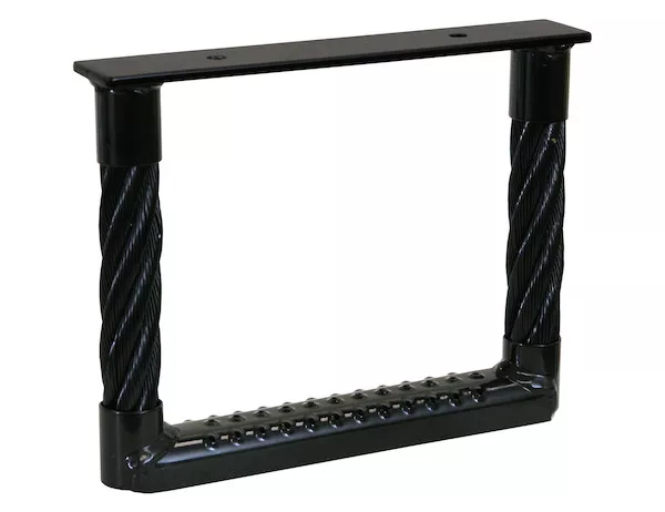 5230912 - Black Powder Coated Cable Type Truck Step - 9 x 12 x 1.38 Inch Deep