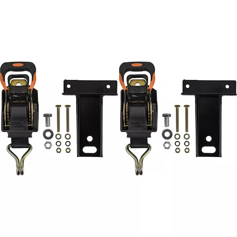 5480015 - Spring Retracting Tie Downs for Square and Rectangular Tube Ladder Racks - Pair of 2 Mounts