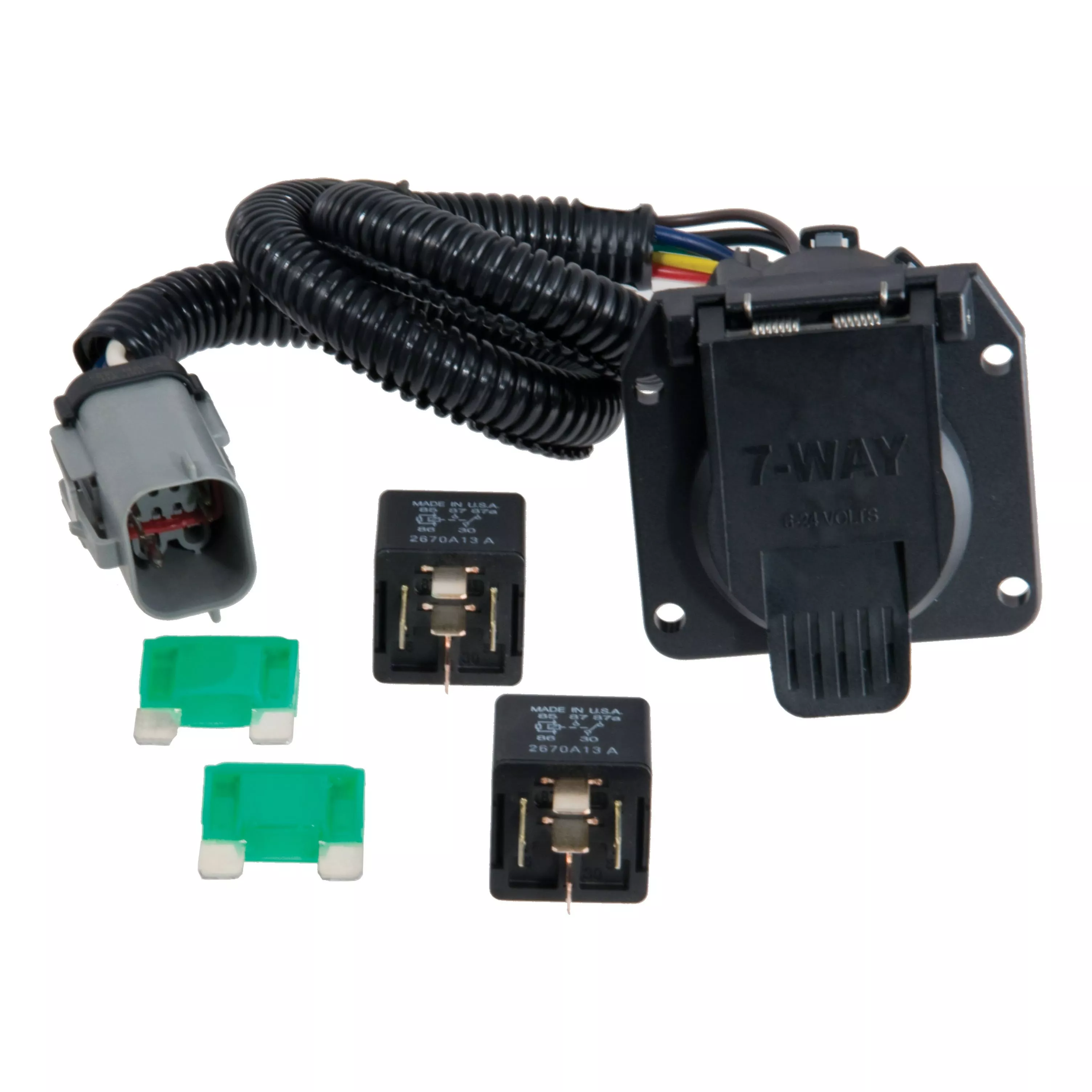 55243 - Vehicle-Side Custom RV Blade 7-Pin Trailer Wiring Harness, Fits Select Ford F-250, F-350, F-450, F-550 Super Duty - 1999-2001 Ford F-250 Super Duty and more