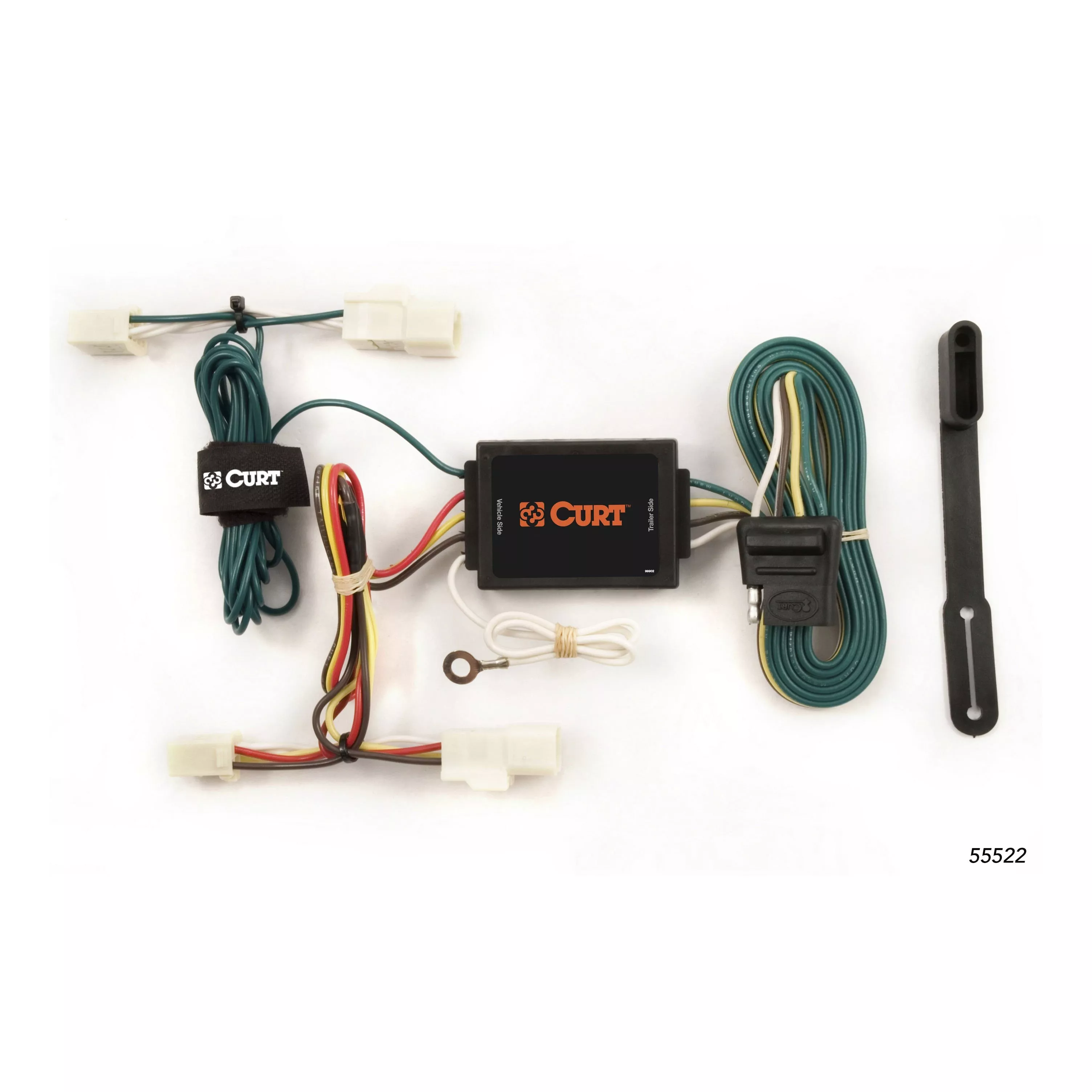 55522 - Vehicle-Side Custom 4-Pin Trailer Wiring Harness, Fits Select Toyota Matrix, Echo - 2003-2008 Toyota Matrix, 2000-2002 Toyota Echo