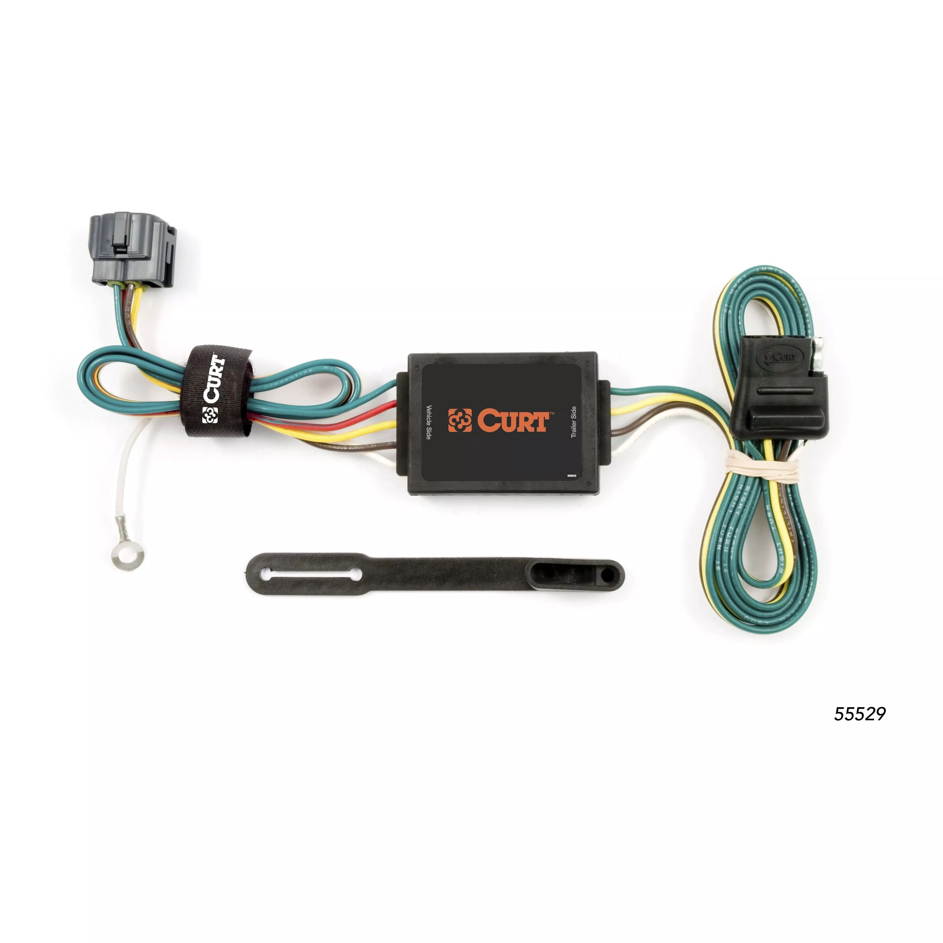 55529 - Vehicle-Side Custom 4-Pin Trailer Wiring Harness, Fits Select Kia Sportage - 2005-2010 Kia Sportage