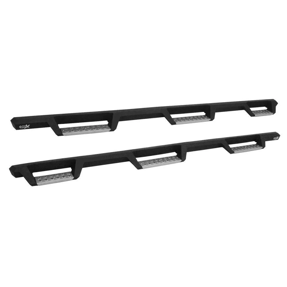 56-5345752 - HDX Stainless Drop Wheel-to-Wheel Nerf Step Bars - 2007-2019 Chevrolet Silverado 2500 HD and more