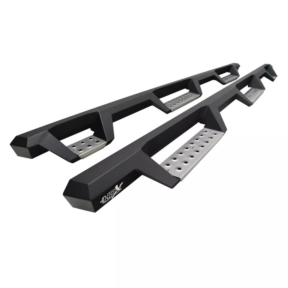 56-5347552 - HDX Stainless Drop Wheel-to-Wheel Nerf Step Bars - 2020-2026 Chevrolet Silverado 2500 HD and more
