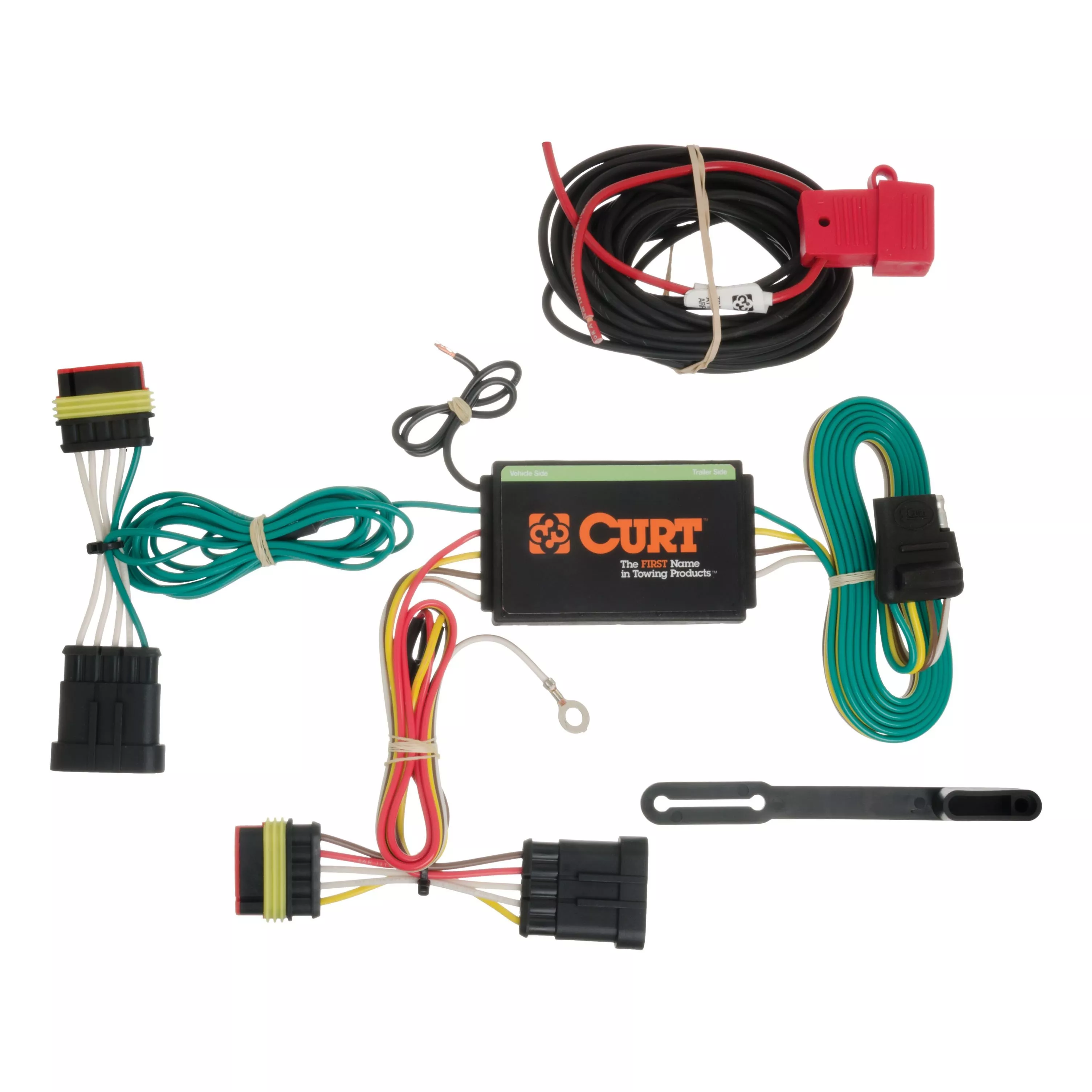 56174 - Vehicle-Side Custom 4-Pin Trailer Wiring Harness, Fits Select Fiat 500 - 2012-2019 Fiat 500