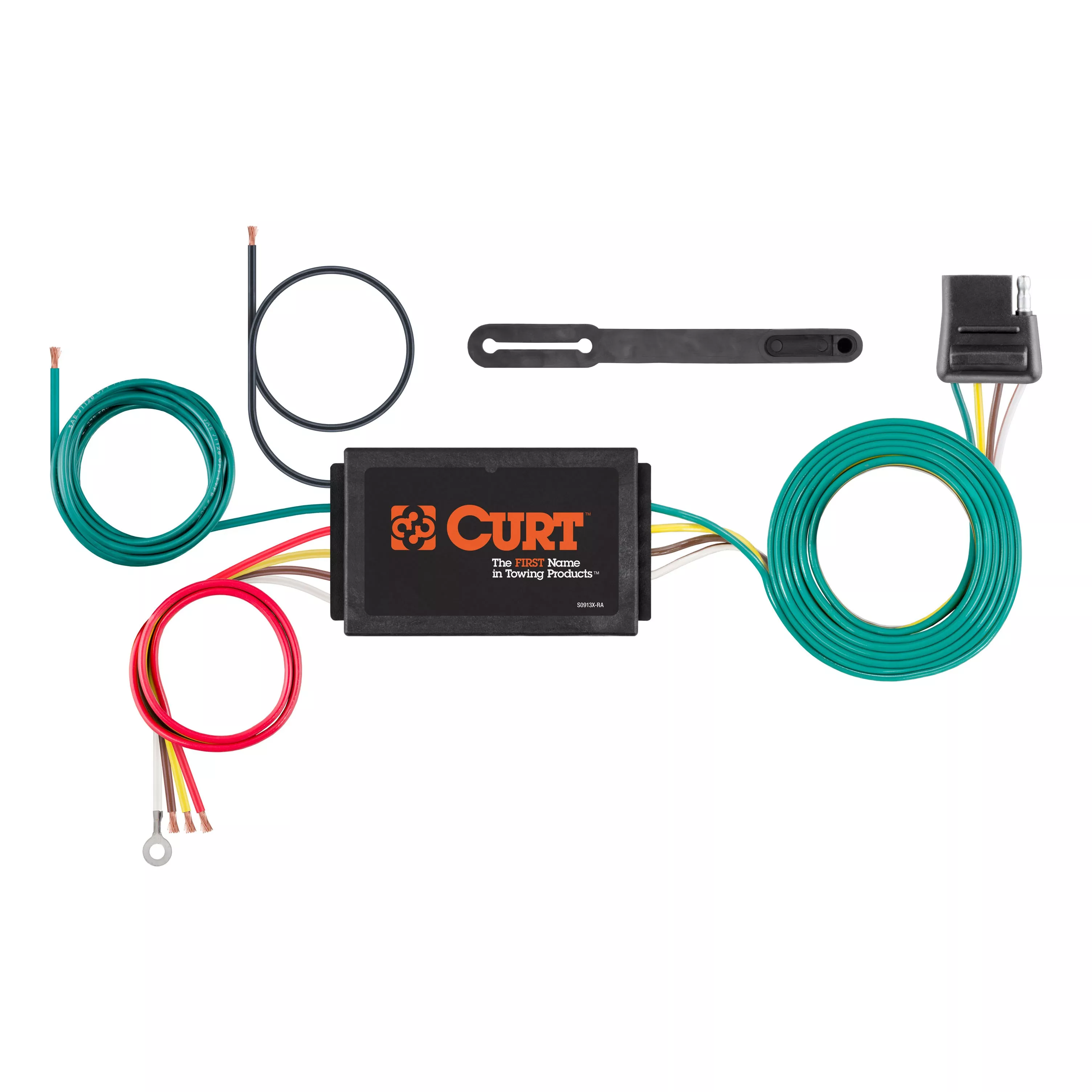 56187 - Powered 3-to-2-Wire Splice-in Trailer Tail Light Converter, 4-Pin Wiring Harness