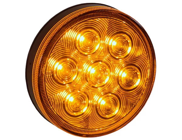5624207 - 4 Inch Amber Round Turn & Park Light With 7 LEDs