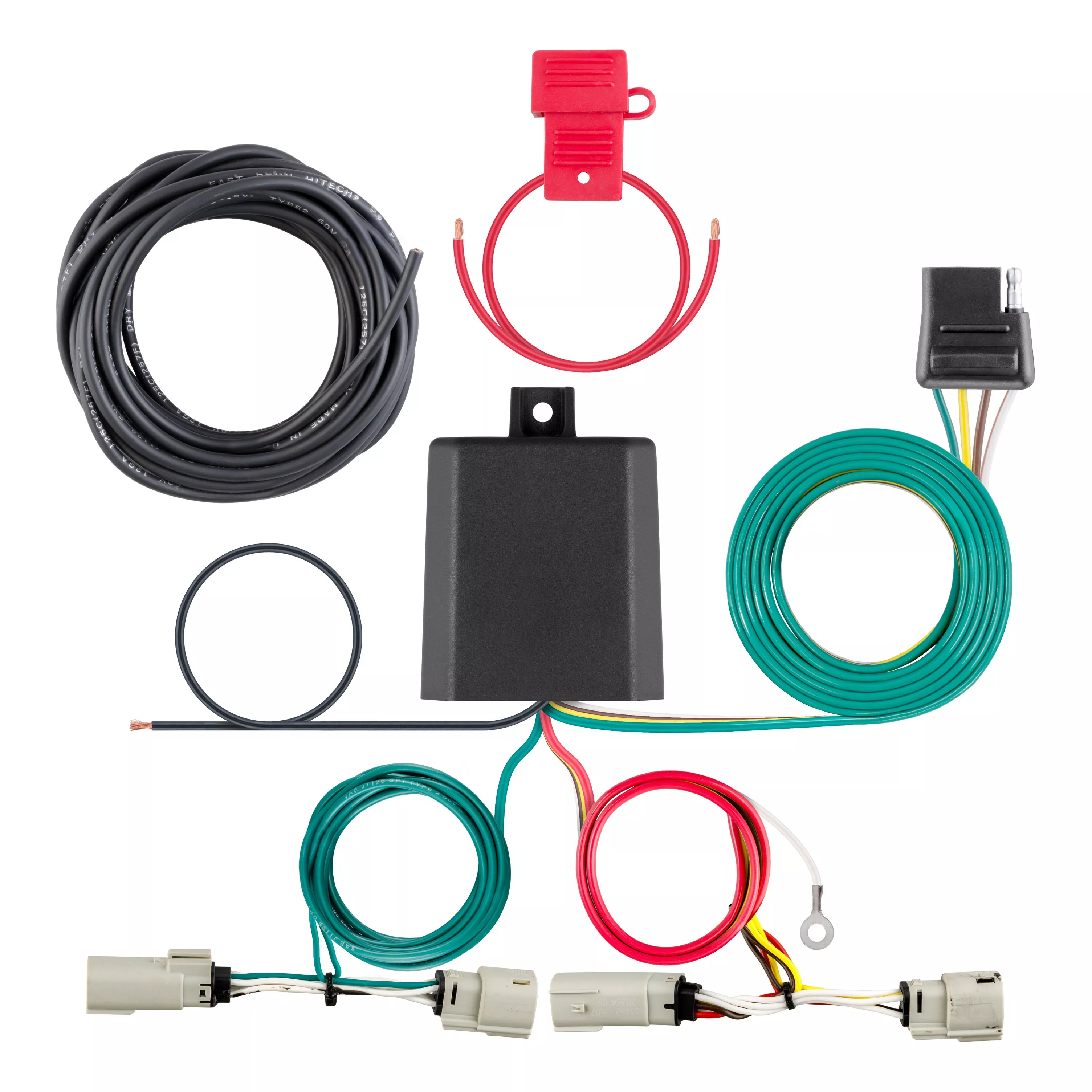 56468 - Vehicle-Side Custom 4-Pin Trailer Wiring Harness, Fits Select Ford Bronco with LED Lights - 2021-2026 Ford Bronco