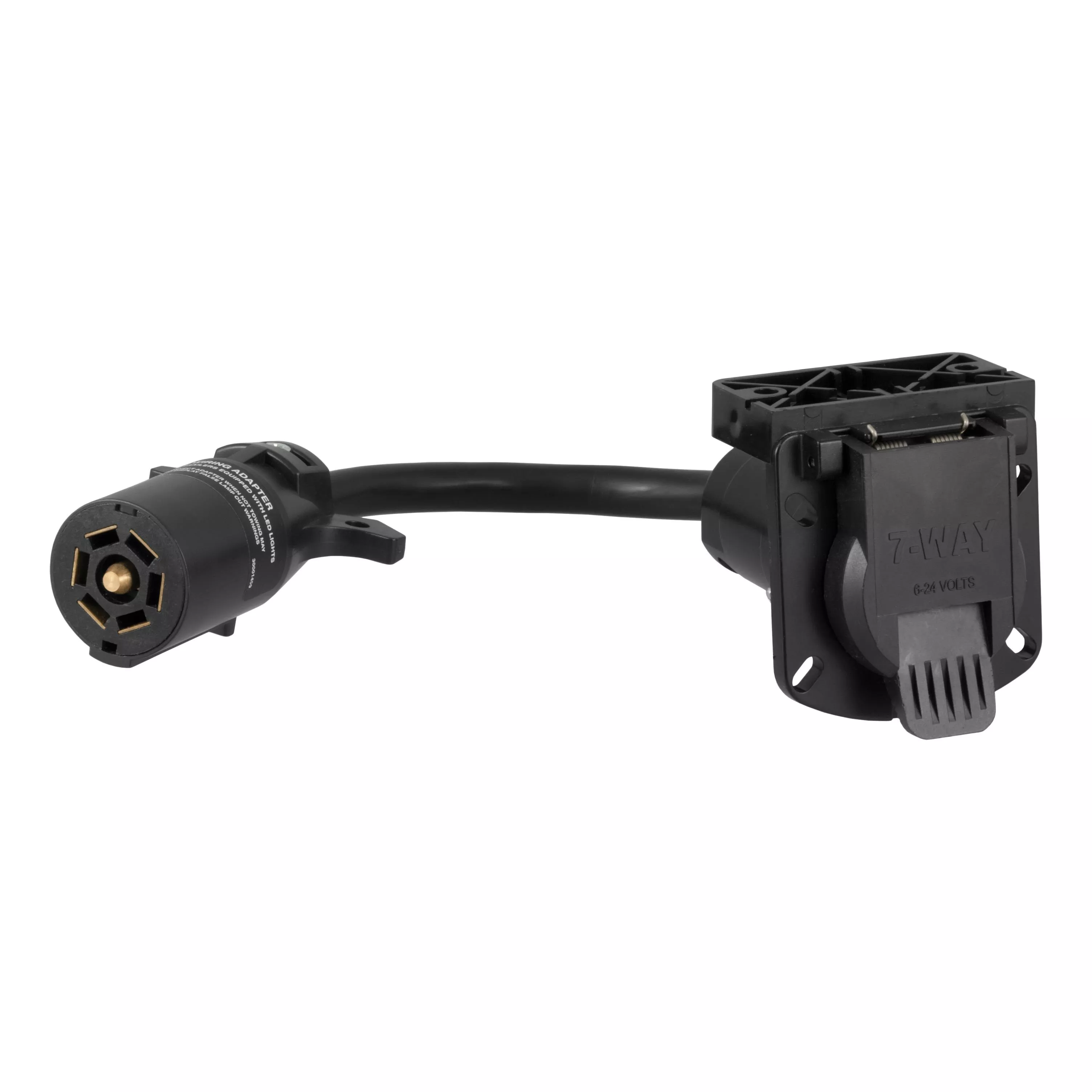 57003 - LED-Compatible 7-Way RV Blade Vehicle-Side Trailer Wiring Adapter
