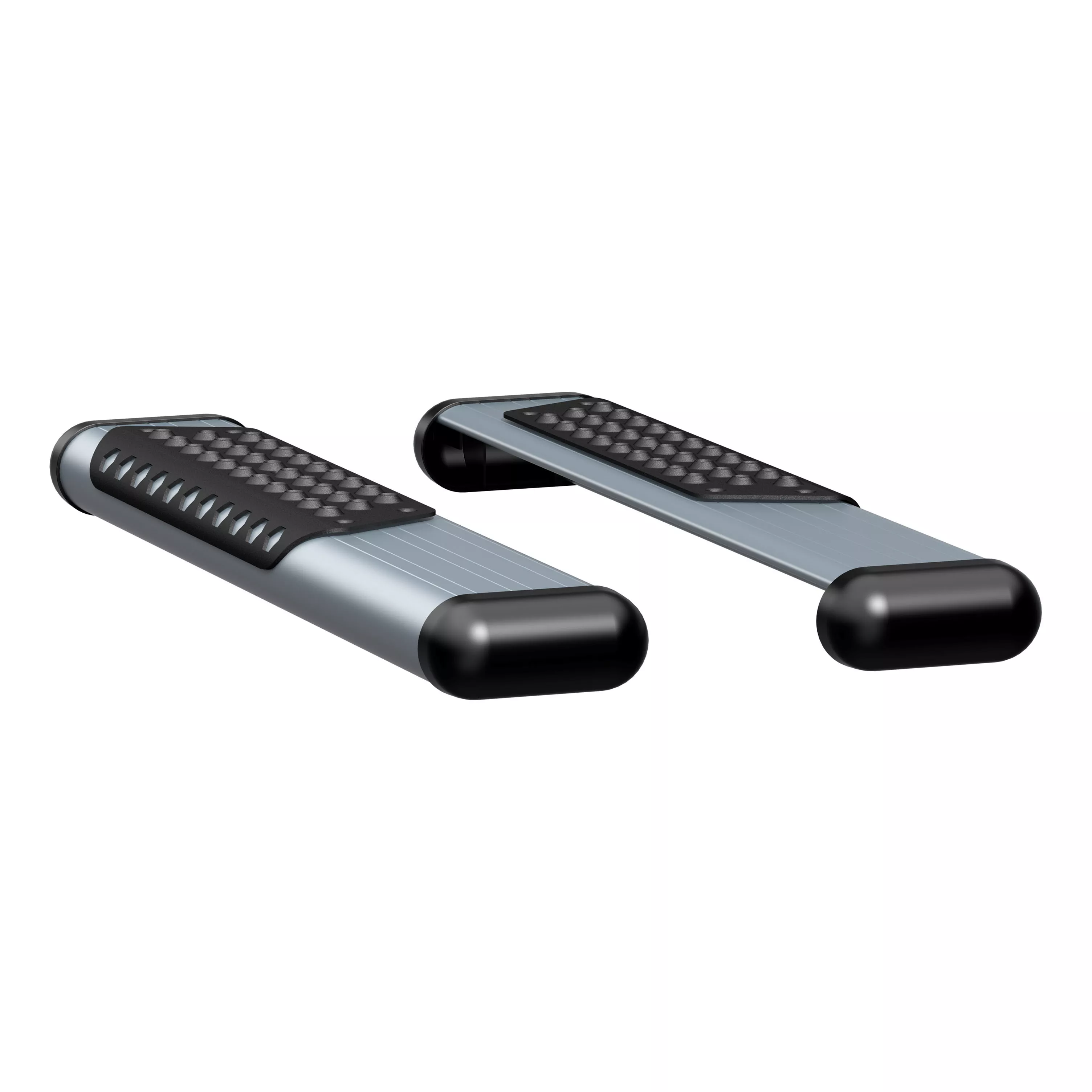 583036-570340 - O-Mega II 36-Inch Silver Aluminum Side Steps, Select Chevrolet Express, GMC Savana 1500, 2500, 3500 - 2003-2027 Chevrolet Express 2500 and more