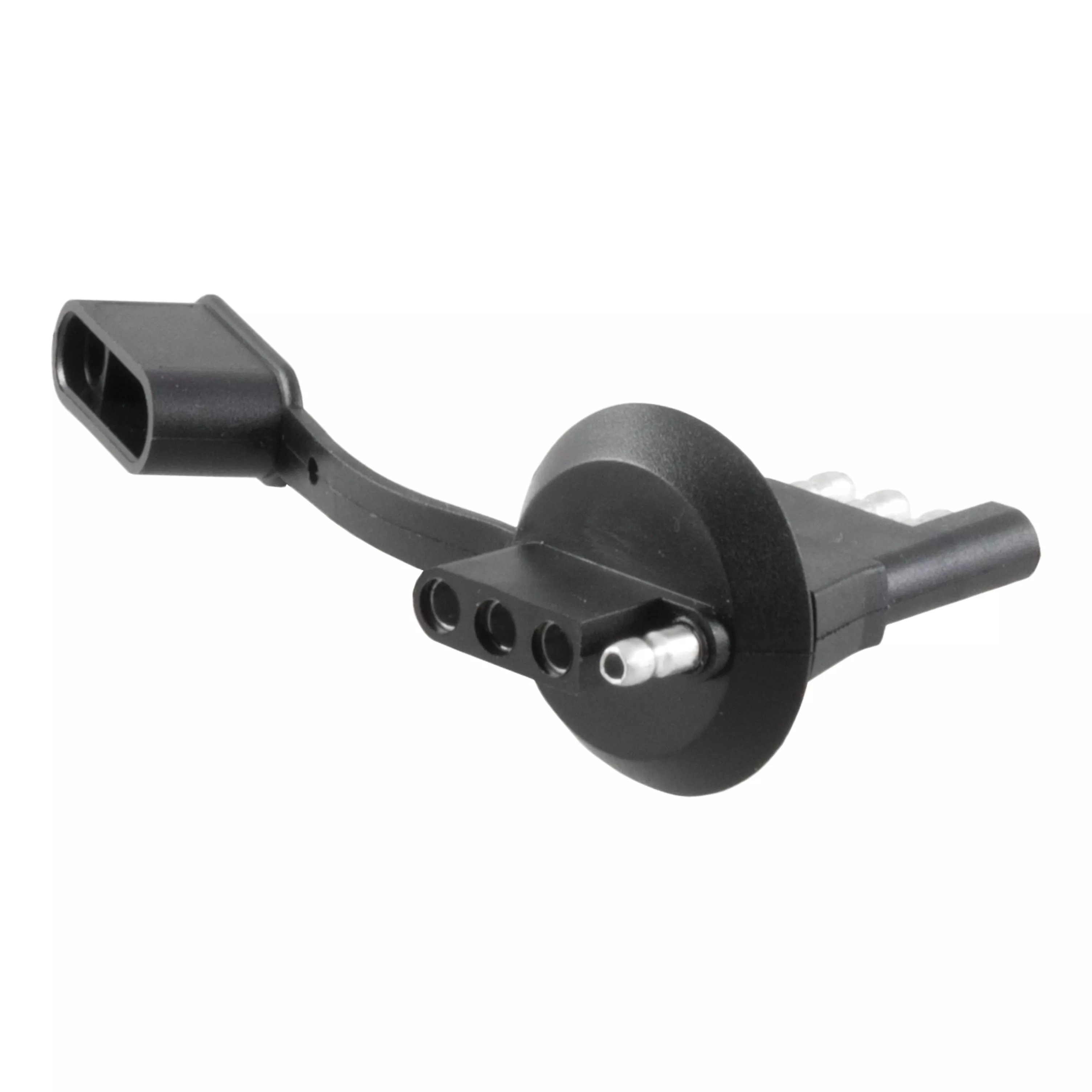 58404 - 4-Way Flat Vehicle-Side Trailer Wiring Adapter for 1-1/4-Inch License Plate Light Hole