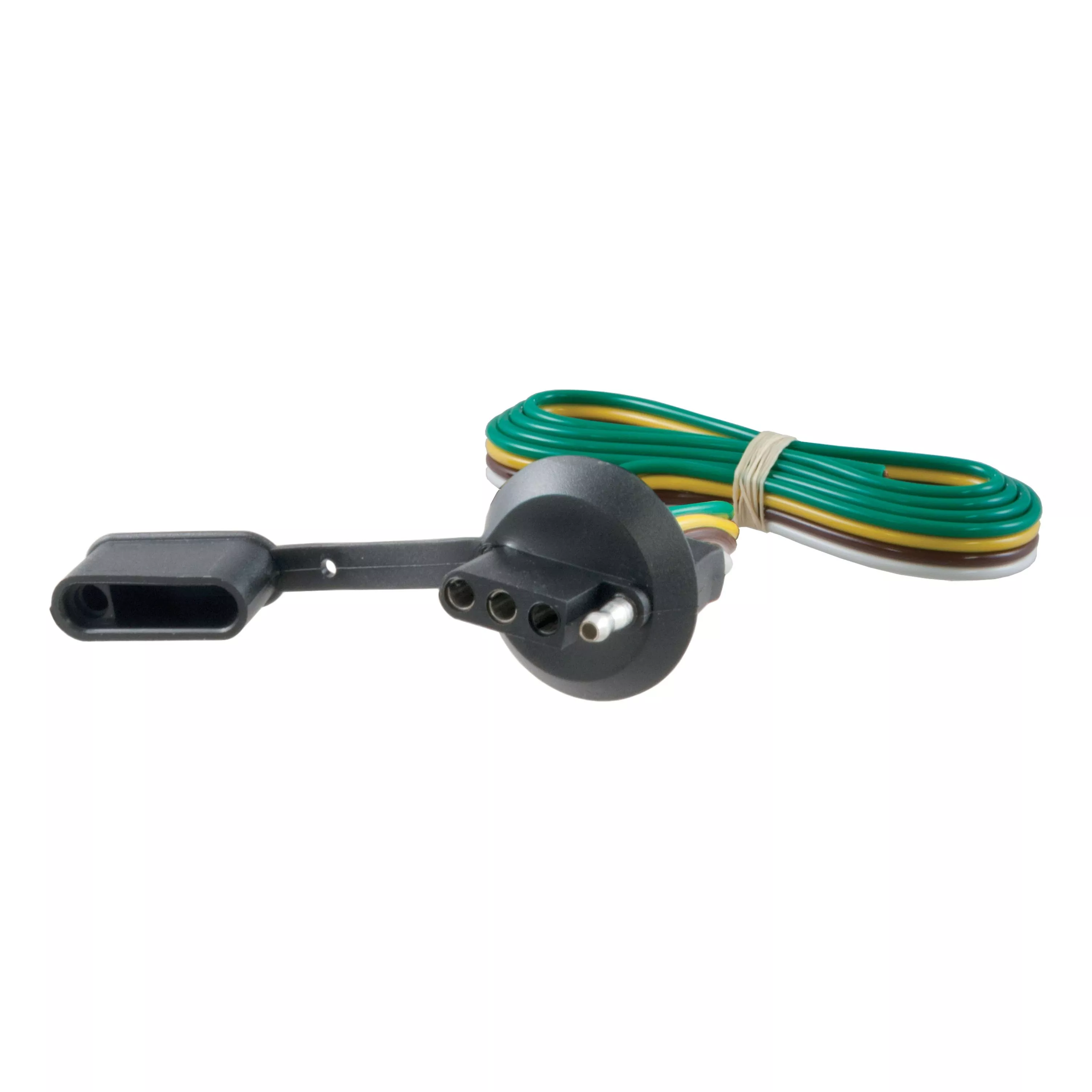 58405 - Vehicle-Side 4-Pin Flat Trailer Wiring Harness with 36-Inch Wires, Fits 1-1/4-Inch License Plate Light Hole
